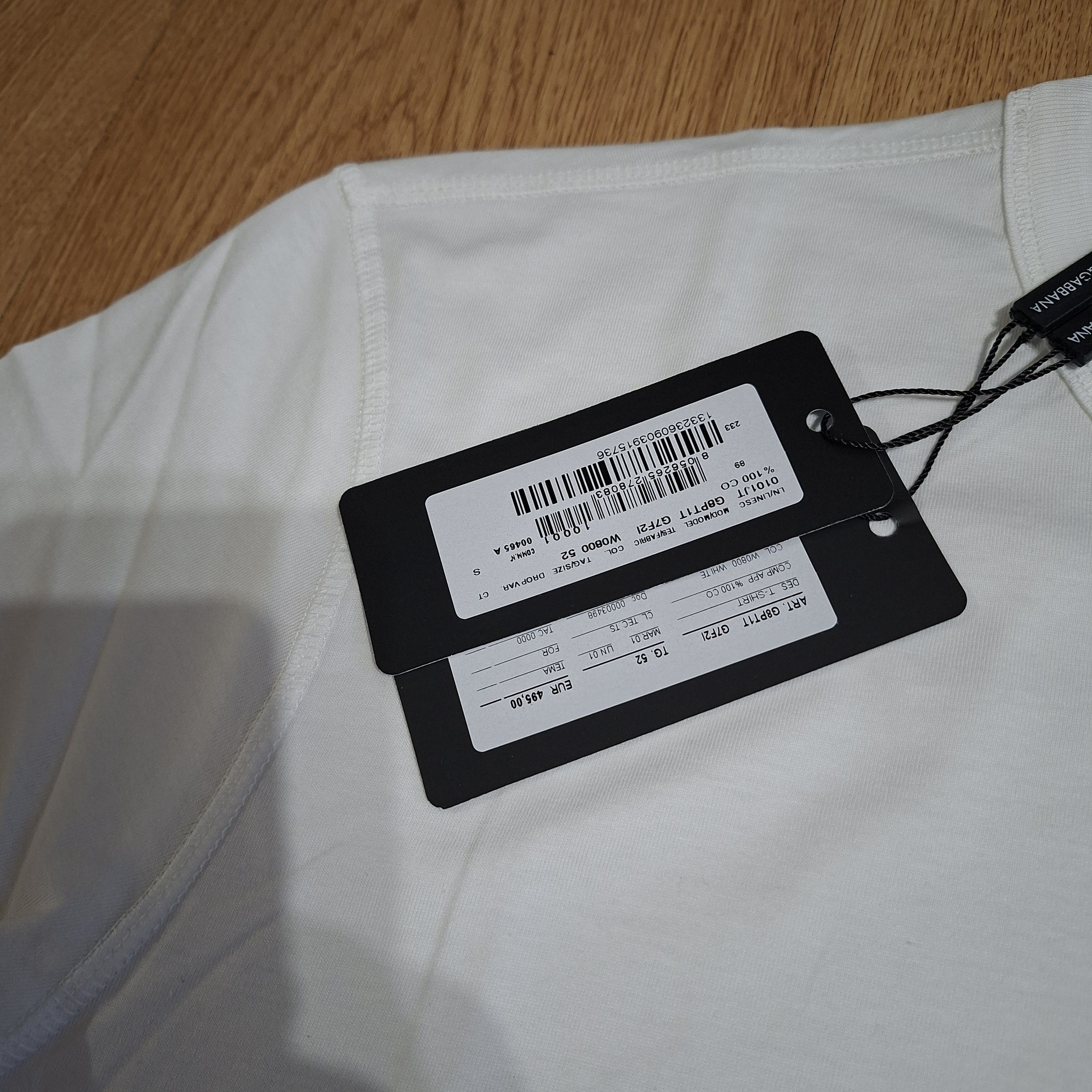 Dolce & Gabbana Dolce Gabbana t shirt size XL 52 Size US XL / EU 56 / 4 - 4 Thumbnail