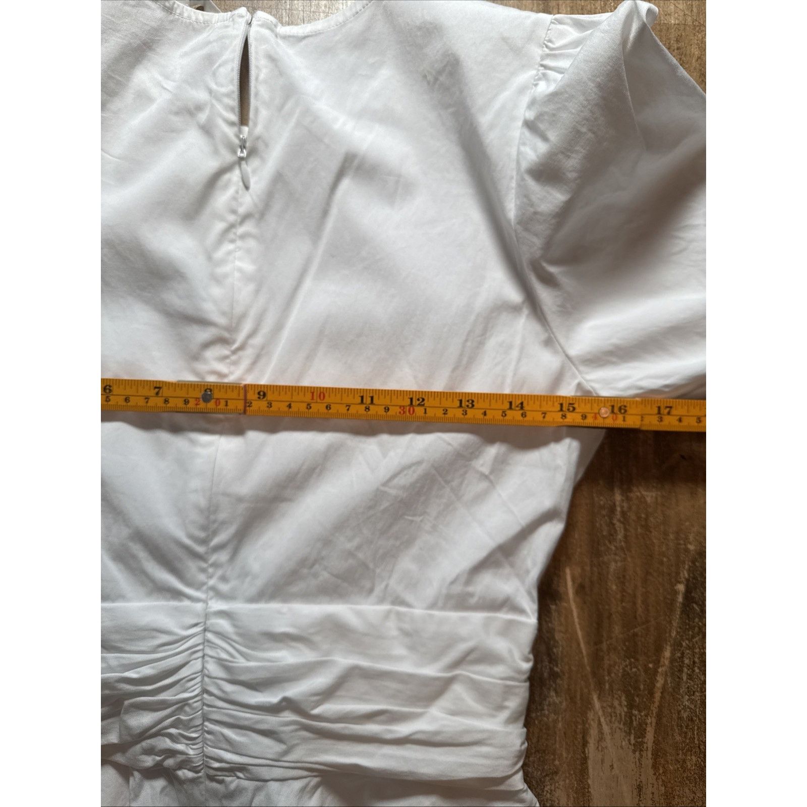 Veronica Beard Veronica Beard Arvilla Crisscross Peplum Top White Womens 2 Size XS / US 0-2 / IT 36-38 - 5 Thumbnail