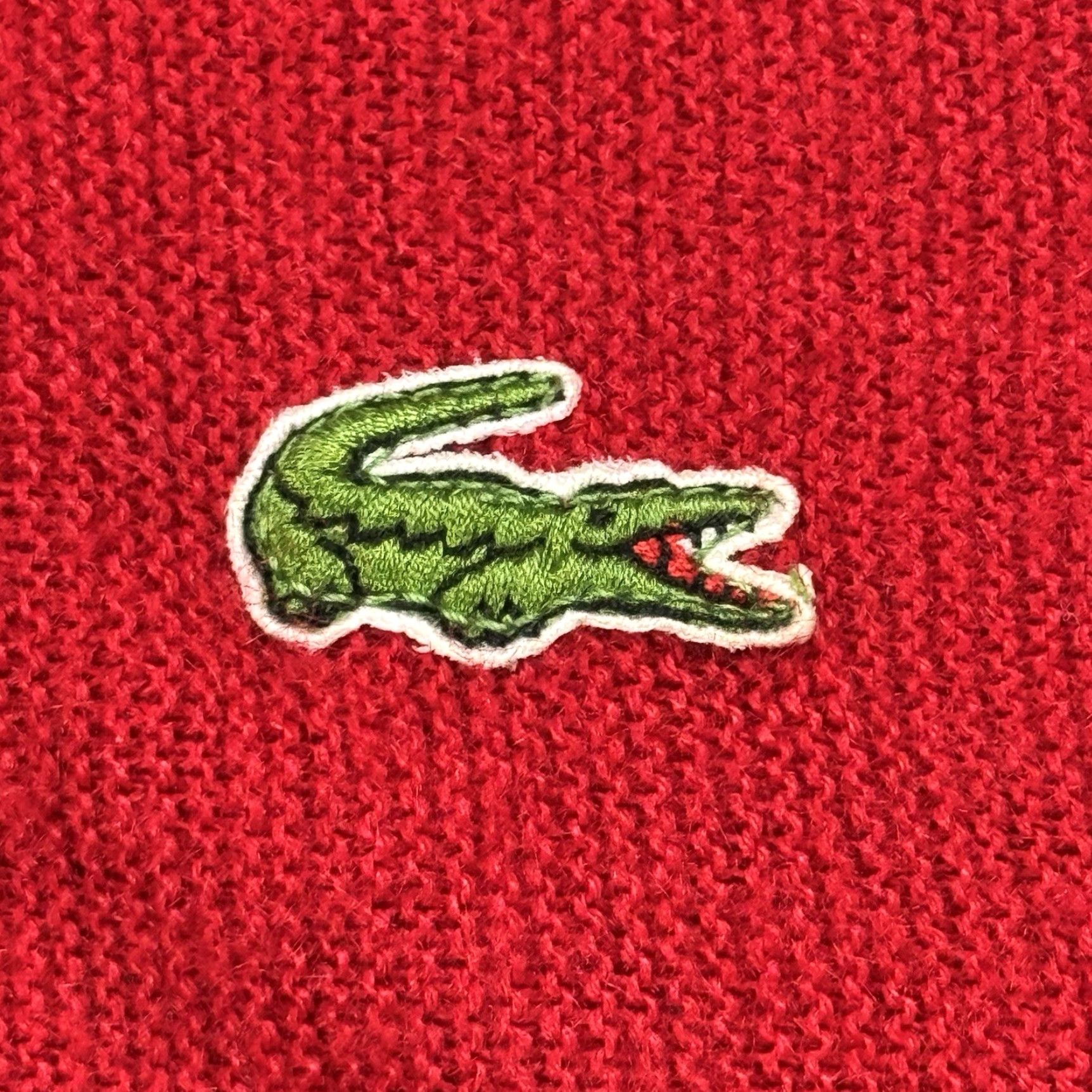 Lacoste VINTAGE Lacoste Izod USA Made V-Neck Pullover Sweater M Red Embroidered Croc 80s Preppy Tennis/Golf USA Mens Size US M / EU 48-50 / 2 - 3 Thumbnail