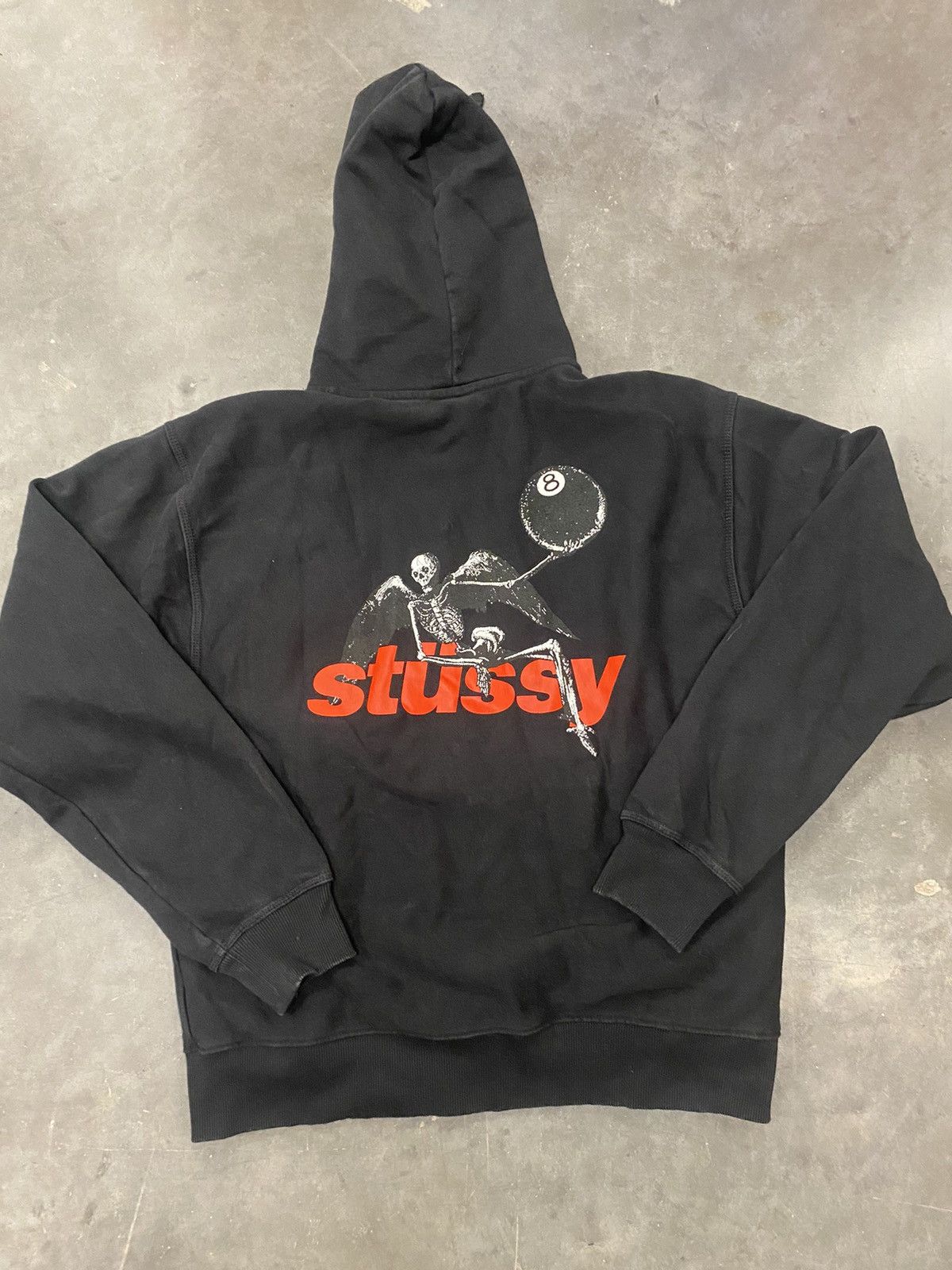Streetwear × Stussy Stussy skeleton 8 ball apocalypses