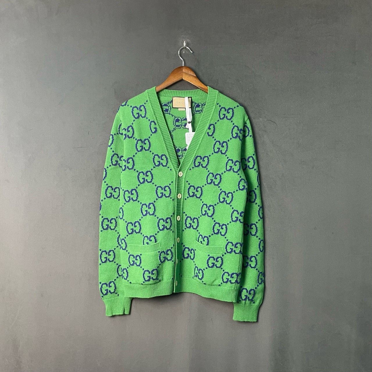 Gucci Gucci Green full-print cardigan sweater 2501-Nextarrow Size US M / EU 48-50 / 2 - 1 Thumbnail