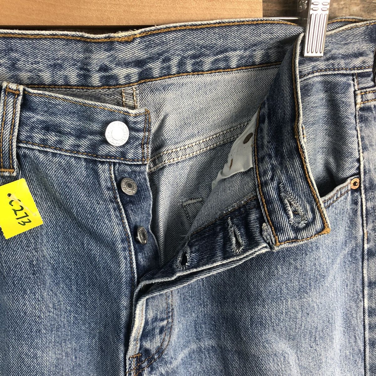 Levi's DL Levis 501 Blue jeans Denim Pants #C273 Size US 32 / EU 48 - 11 Thumbnail