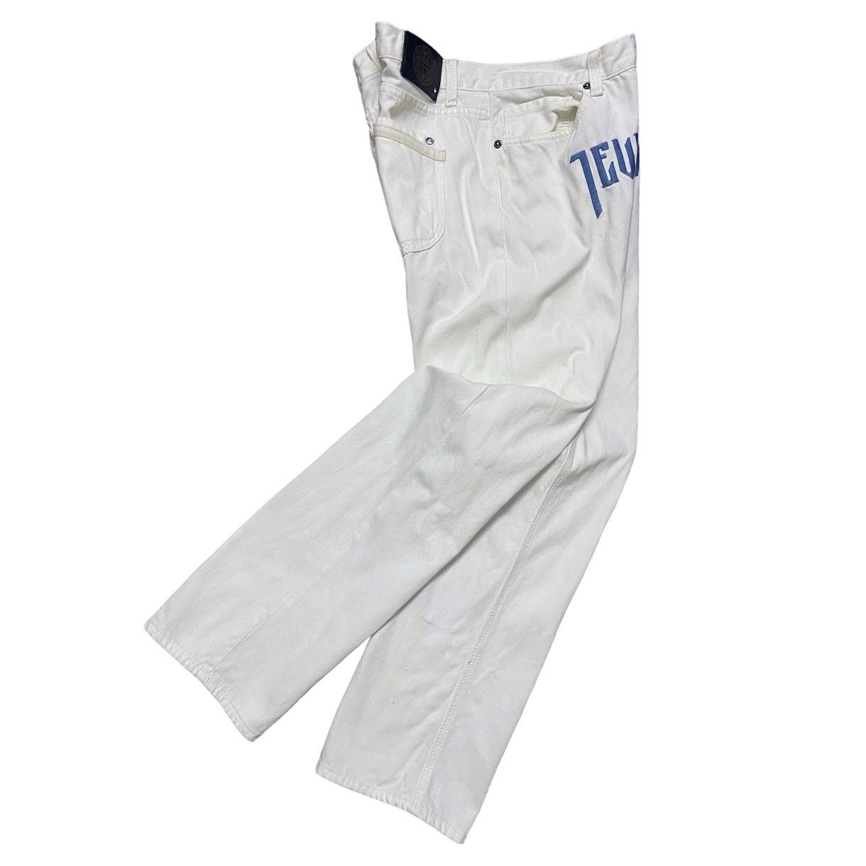 image of Distressed Denim Jewel House Denim Co. Jeans in White, Men's (Size 38)
