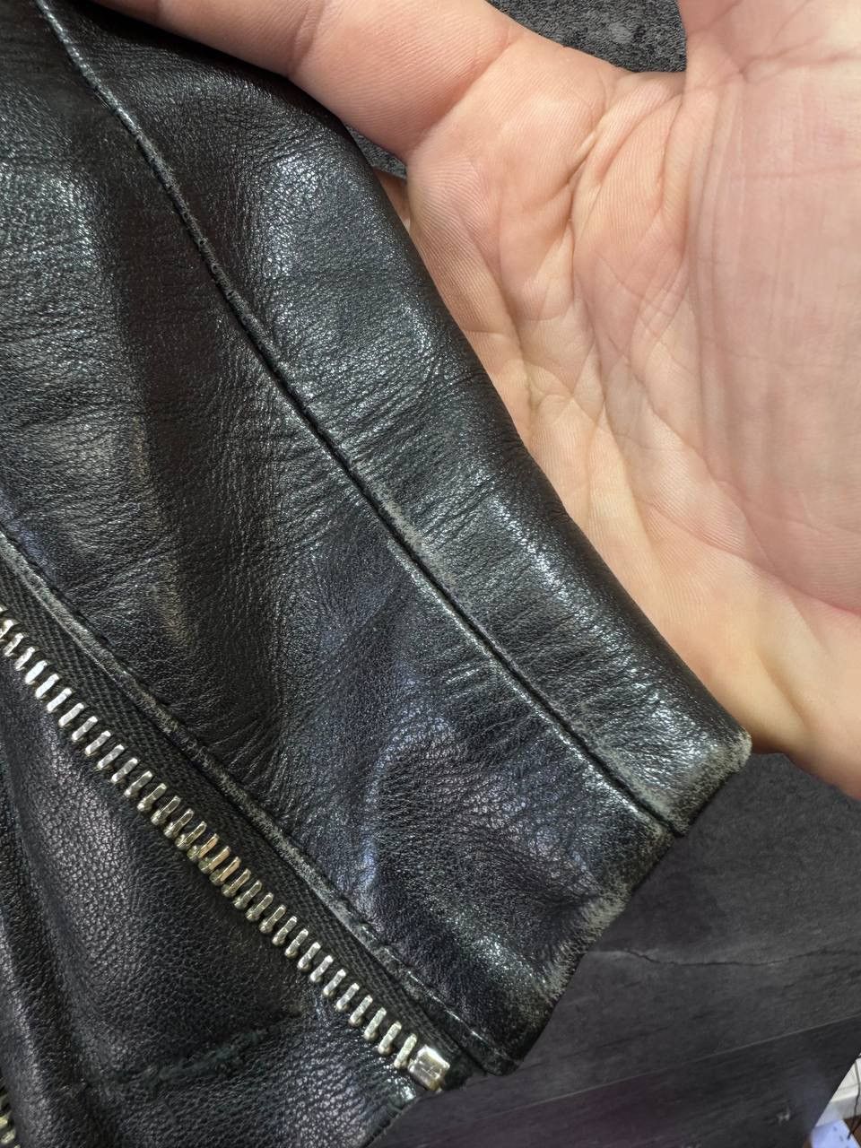 Other Vintage HARRO Leather Biker Jacket Western Moto Belted Rare Size M / US 6-8 / IT 42-44 - 25 Thumbnail
