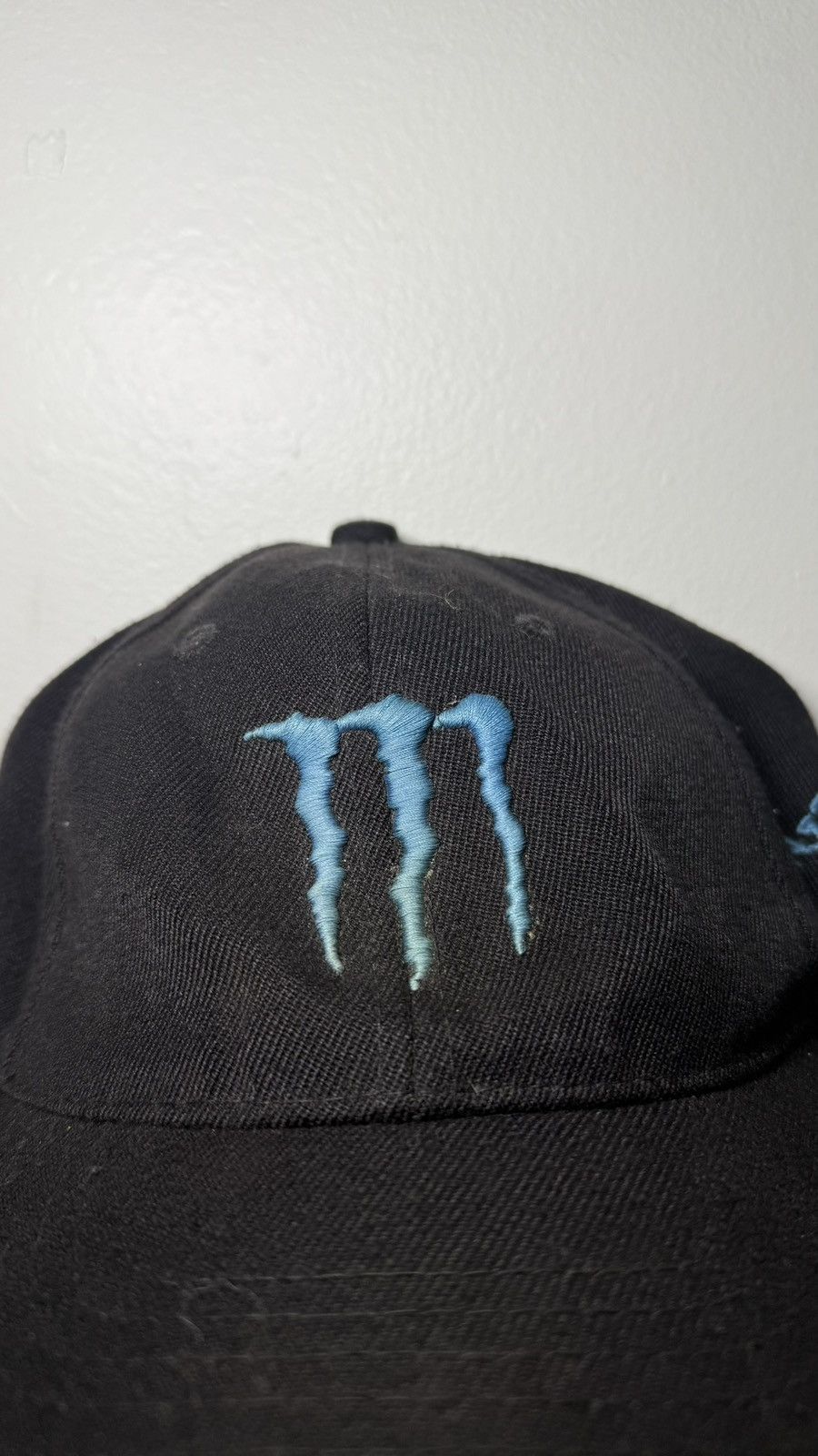 Other Y2K 2000s Embroidered Blue Monster Hat Size ONE SIZE - 2 Thumbnail