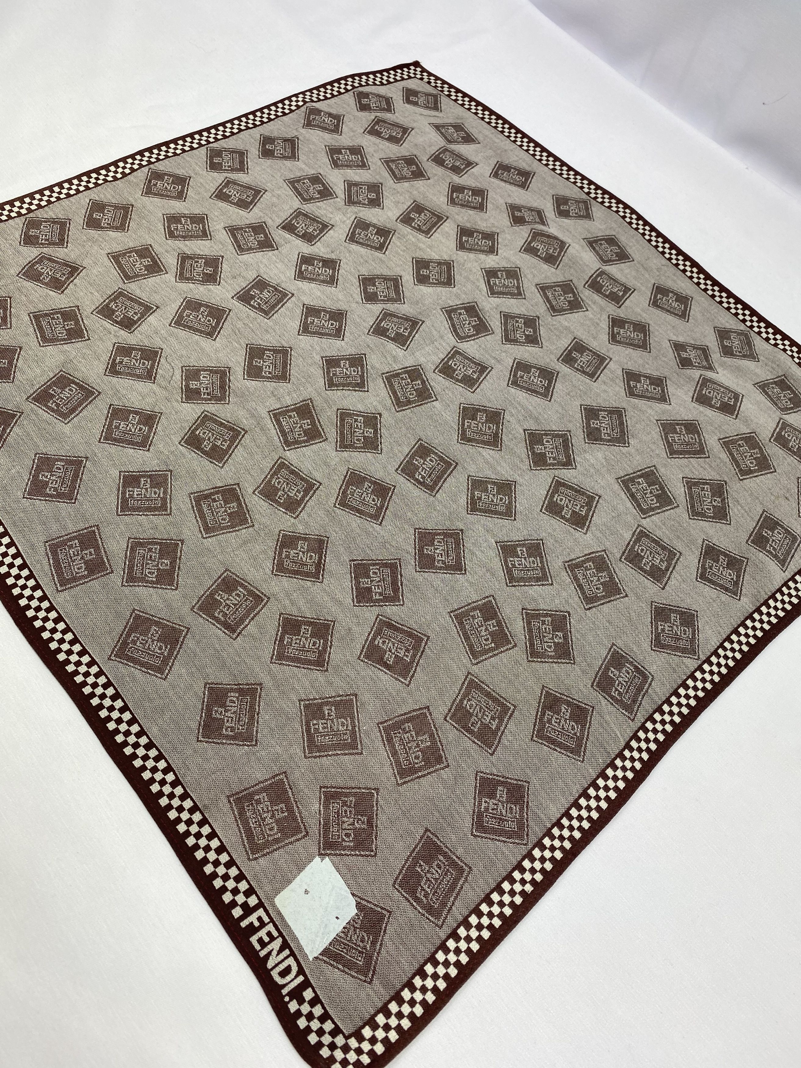 Vintage Fendi Handkerchief / Bandana / Neckerchief A814 Size ONE SIZE - 4 Thumbnail