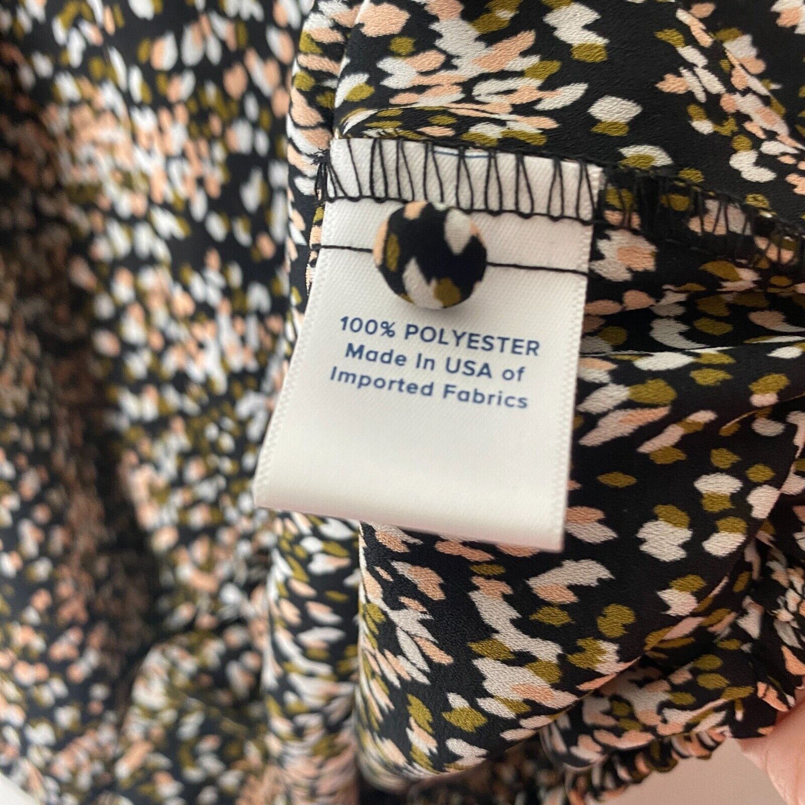 Other Allison Joy Black Multi Print Halter Sleeveless Tank Blouse Size XS / US 0-2 / IT 36-38 - 6 Thumbnail