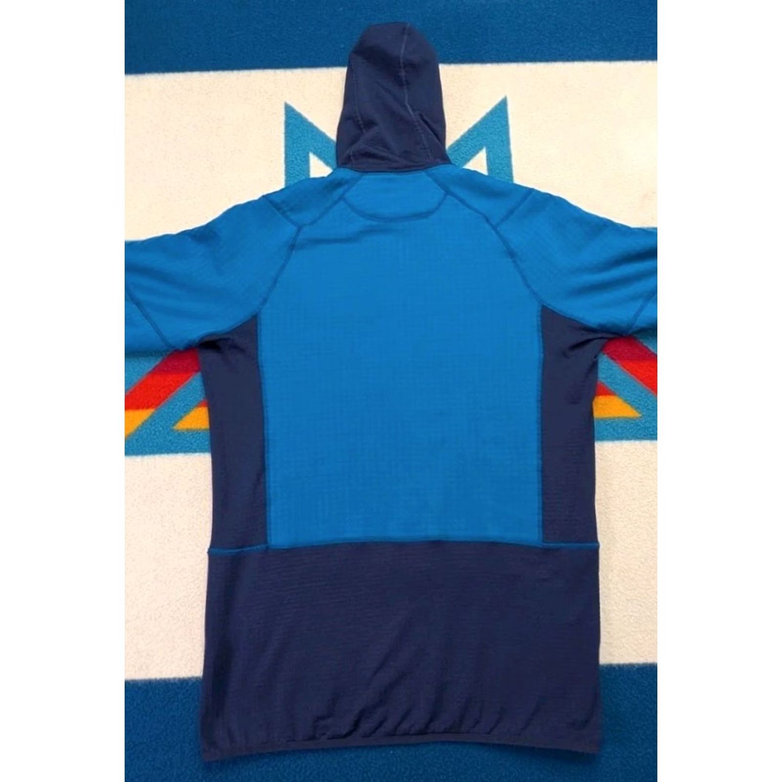 Patagonia VINTAGE Patagonia R1 Tech Face Hoody Jacket Regulator Hooded Grid Fleece Medium Blue 90s Mens Size US M / EU 48-50 / 2 - 6 Thumbnail