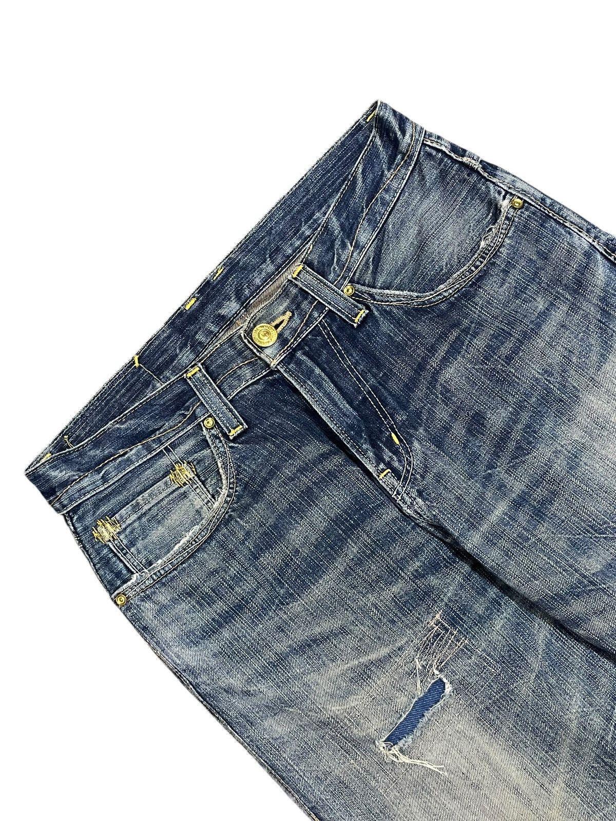 Kapital Vintage Denim Craft Crazy Pocket Design Ripped Punk Jeans Size US 30 / EU 46 - 6 Thumbnail