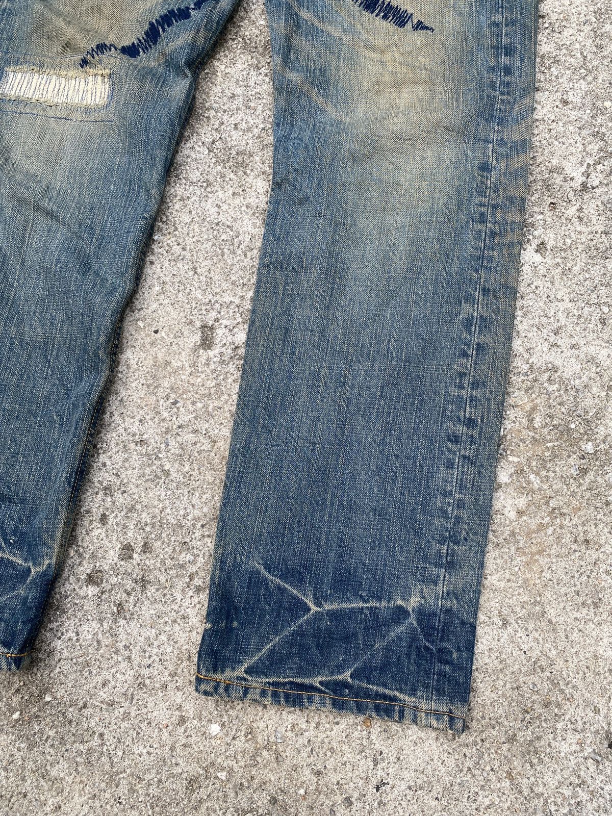 Japanese Brand Shapel Japan Rusty Distressed Denim Size US 32 / EU 48 - 5 Thumbnail