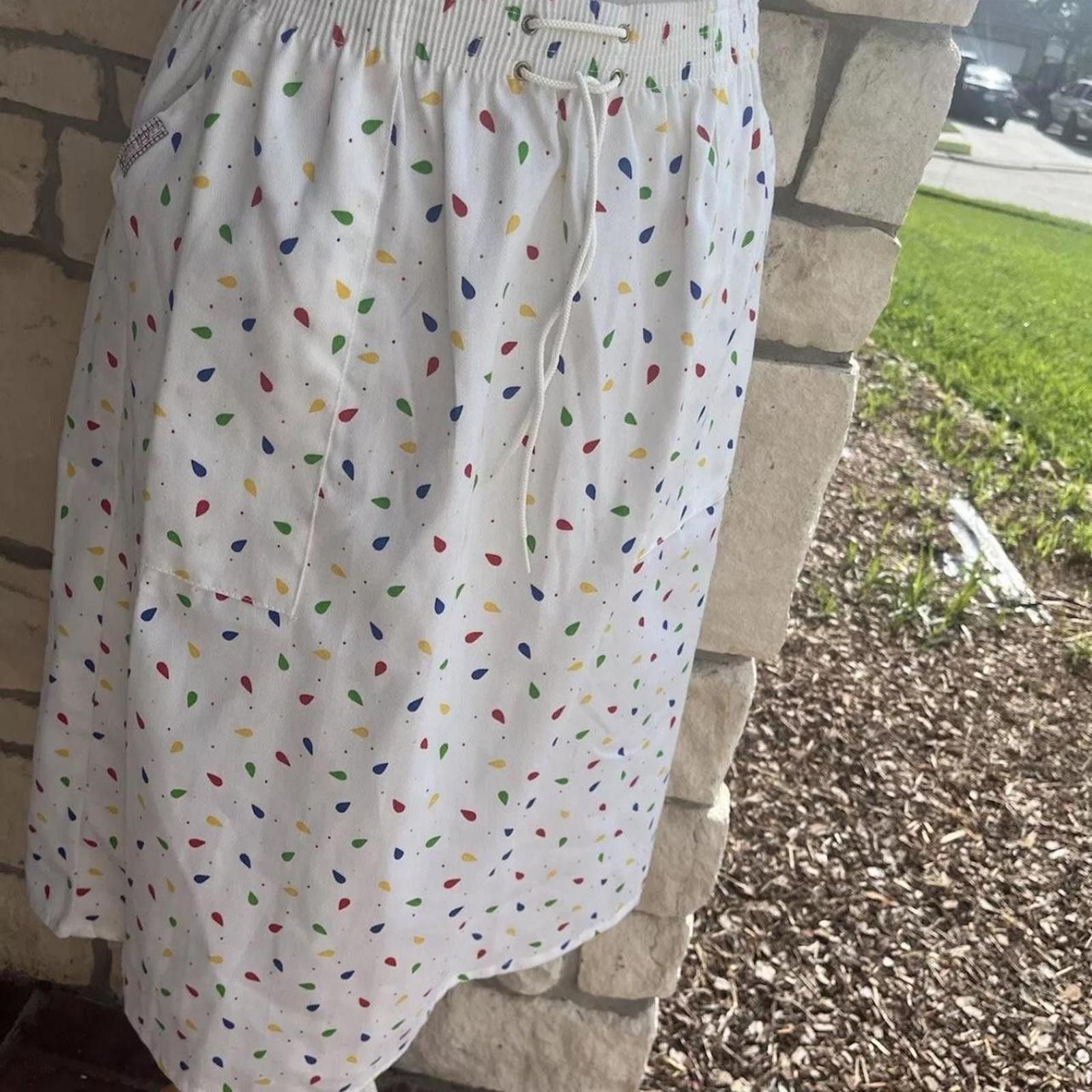 Other White cotton vintage mini skirt polka dots #polkadot Size 32" / US 10 / IT 46 - 2 Thumbnail