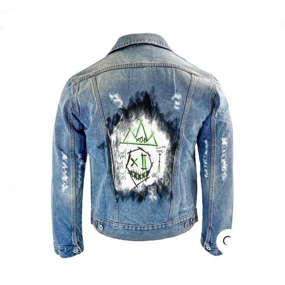 Marc Jacques Burton MJB MARC JACQUESBURTON "MJB" PAXDENIM JACKET IN BLUE EU48 US Size US M / EU 48-50 / 2 - 4 Thumbnail