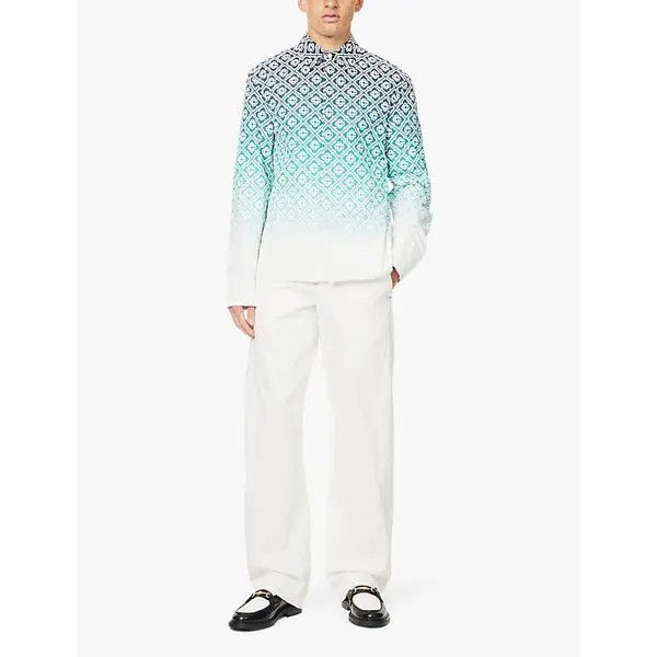 Casablanca o1mle0326 Classic Shirt Midnight Gradient in Blue Size US S / EU 44-46 / 1 - 2 Thumbnail