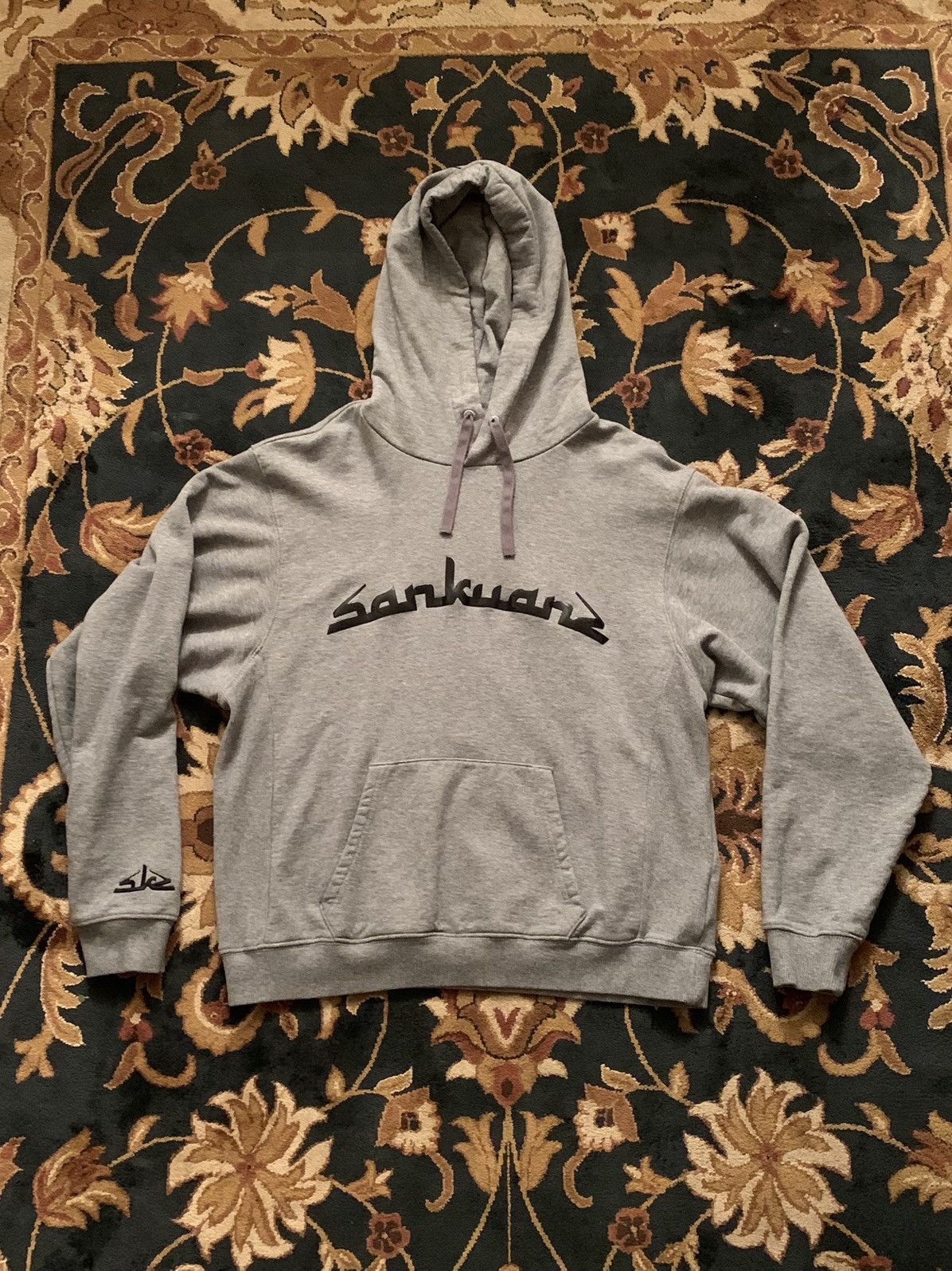 Puma Vintage Y2K Puma X Sankuanz Rubberized Logo Grey LS Hoodie Size US S / EU 44-46 / 1 - 1 Thumbnail