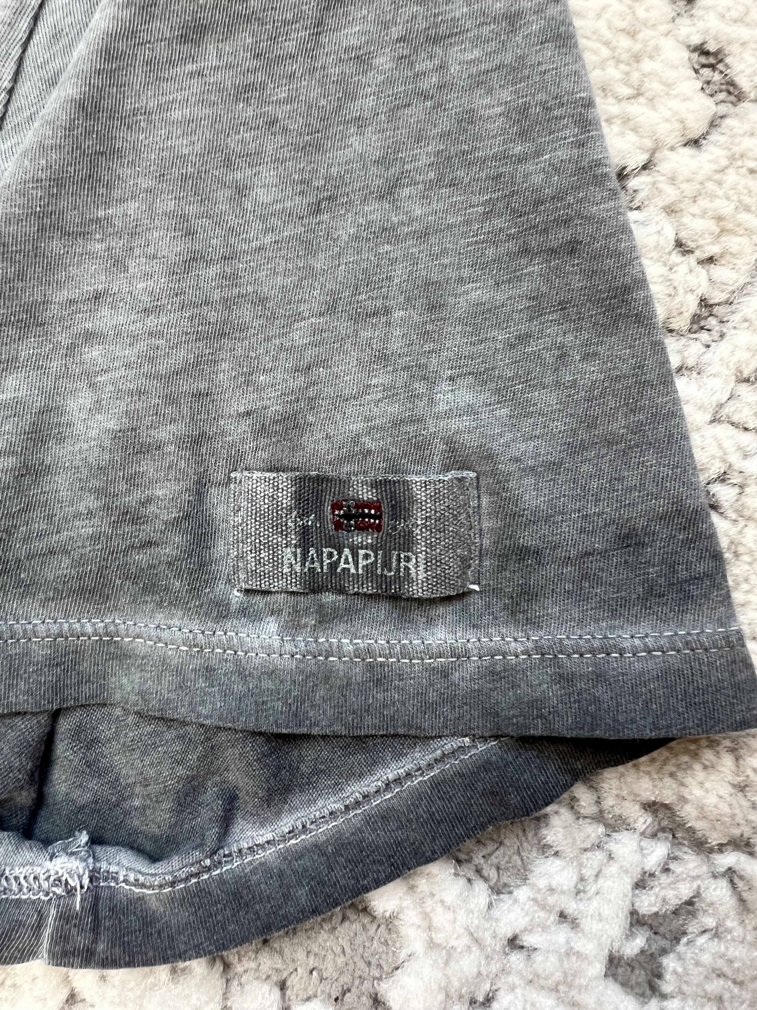 Napapijri Napapijri Geographic Flag Logo T-Shirt Washed Grey M/L Size US L / EU 52-54 / 3 - 7 Thumbnail