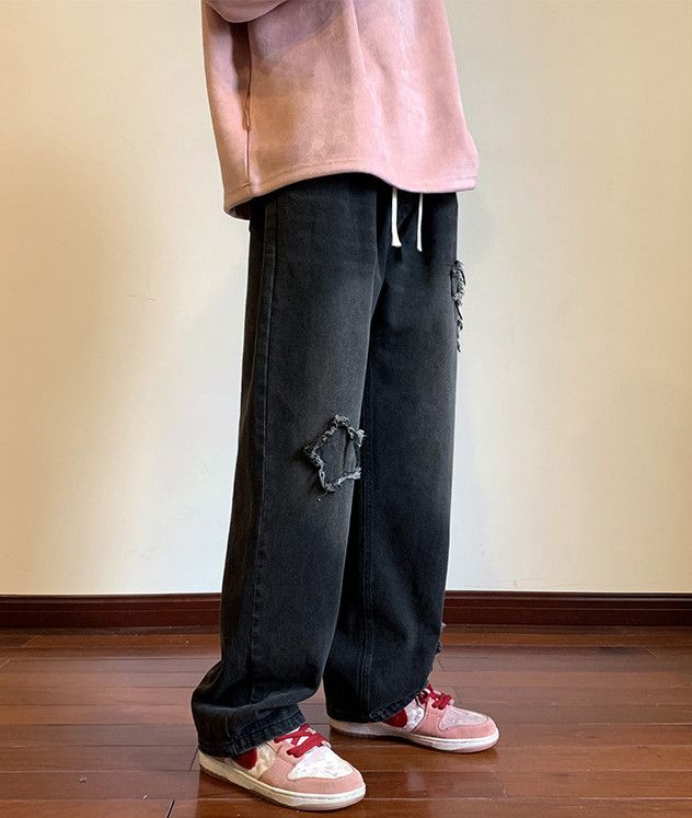 Japanese Brand Men's loose straight leg casual high street jeans Size US 32 / EU 48 - 5 Thumbnail