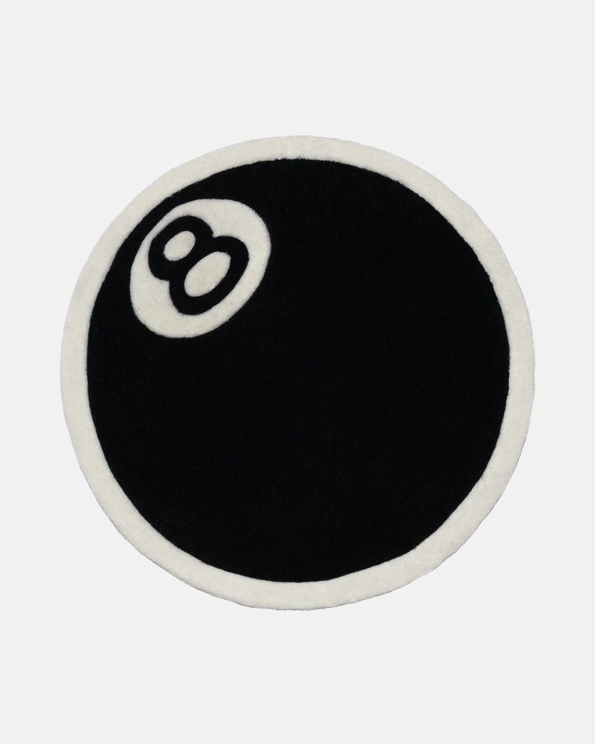 Pre-owned Stussy 8-ball Rug In Black