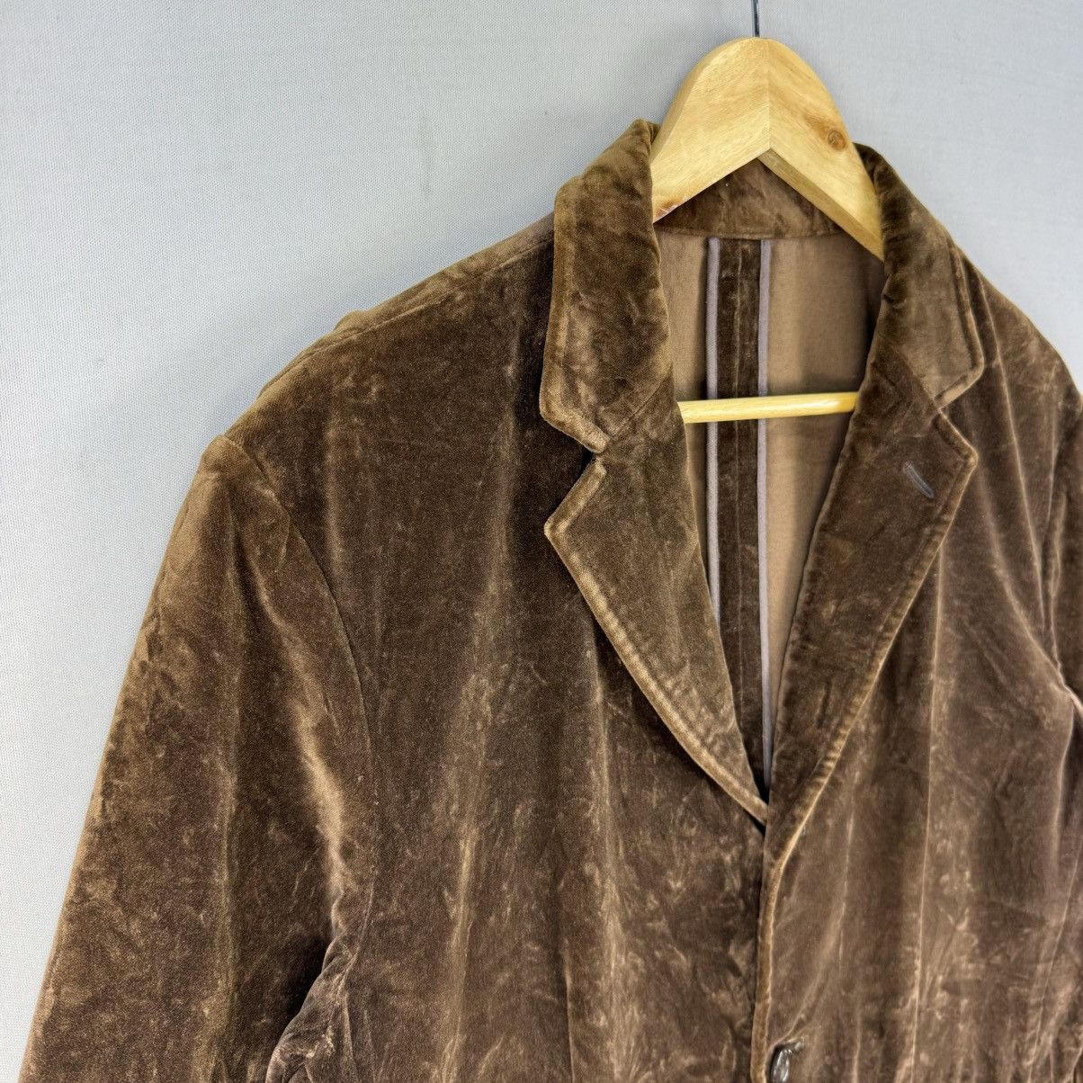 Japanese Brand Vintage Japanese Brown Velvet Blazer Jacket Made in Japan Size US M / EU 48-50 / 2 - 2 Thumbnail