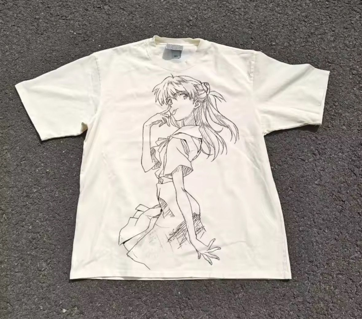 Japanese Brand Street Classic Y2K Evangelion Asuka Comic Heavyweight TShirt Size US S / EU 44-46 / 1 - 1 Thumbnail
