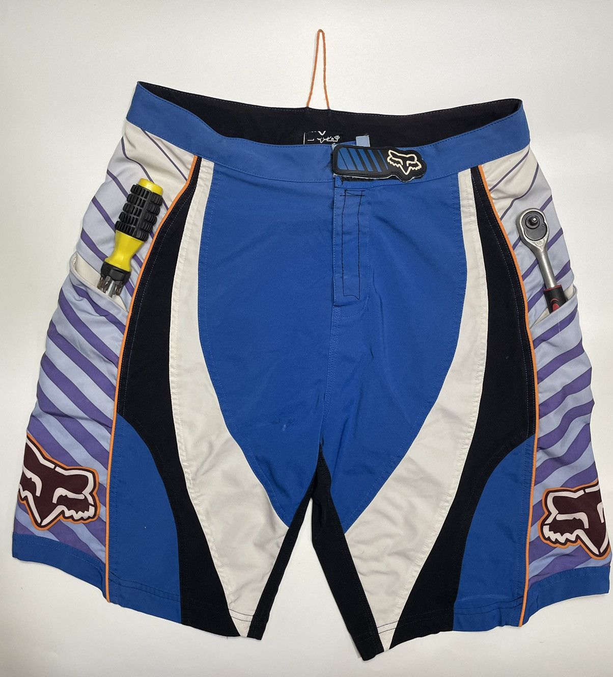 Vintage Vtg Fox Racing Short enduro motocross enduro zip pocket boar Size US 30 / EU 46 - 3 Thumbnail
