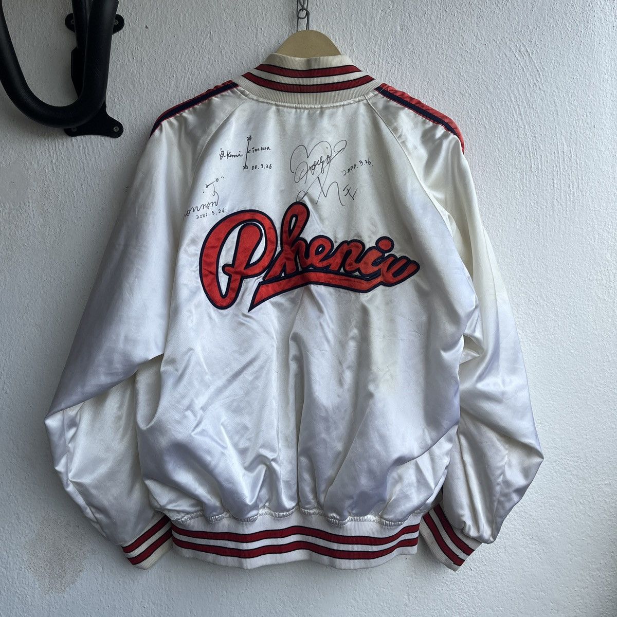 Phenix × Vintage COLLECTOR PHENIX PLAYERS SIGNATURE JAPAN SATIN BOMBER JACKET Size US L / EU 52-54 / 3 - 1 Thumbnail