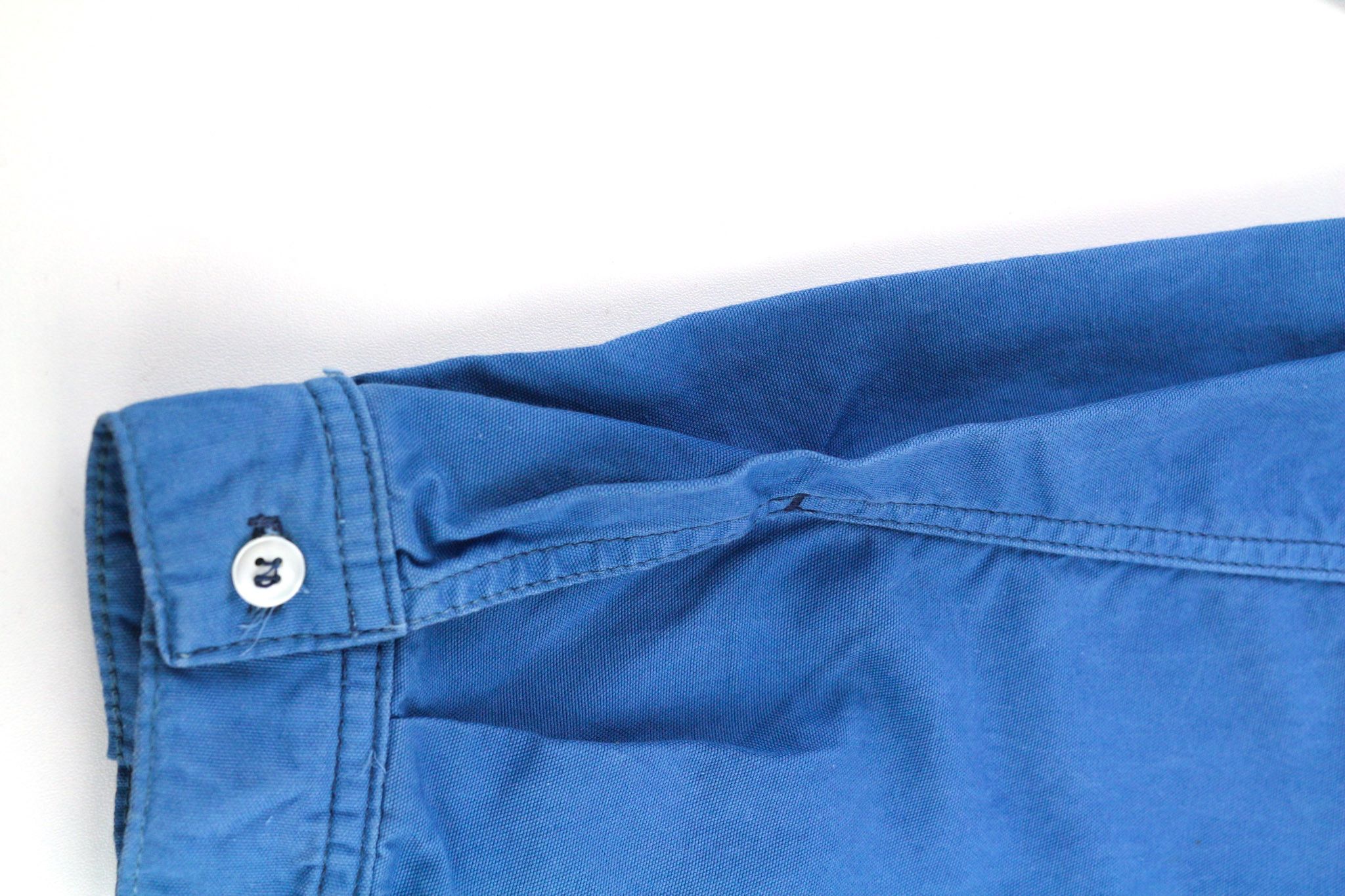 Nudie Jeans GUADO M 1/4 Button Neck Pocket Logo Blue Shirt 80734 Size US M / EU 48-50 / 2 - 11 Thumbnail
