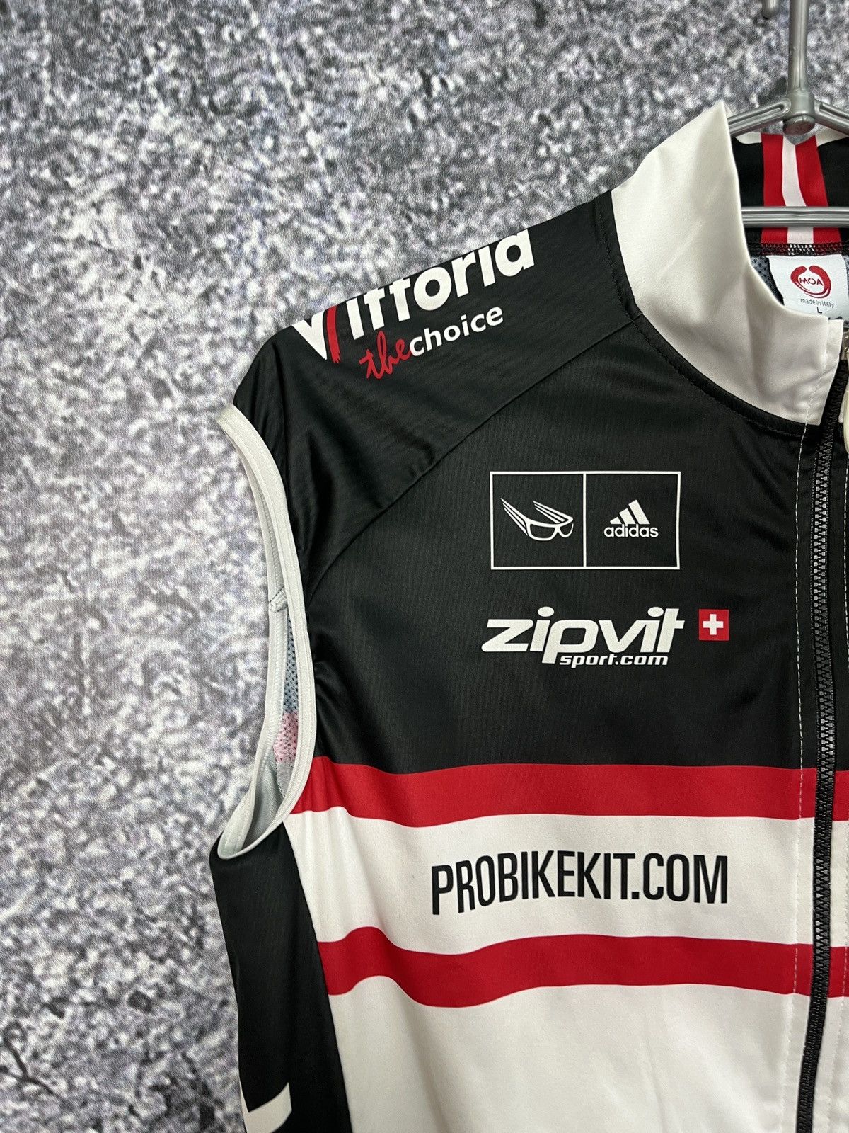 Other MOA PBK Full Zip Cycling Vest Made in Italy Adidas Size L Size US L / EU 52-54 / 3 - 4 Thumbnail