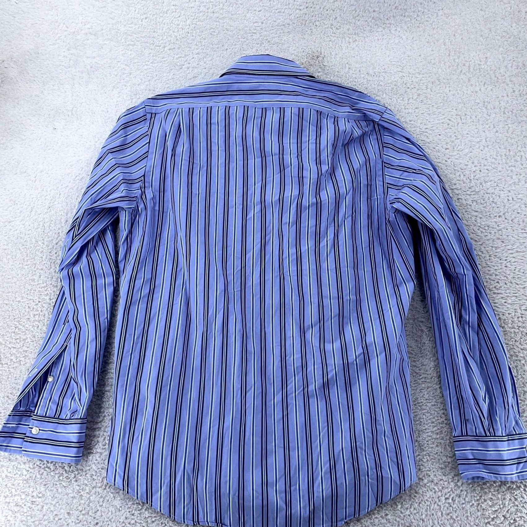 Polo Ralph Lauren Polo Ralph Lauren Shirt Mens Large 16.5 Blue Stripe Classic Fit Button Down Size US L / EU 52-54 / 3 - 4 Thumbnail