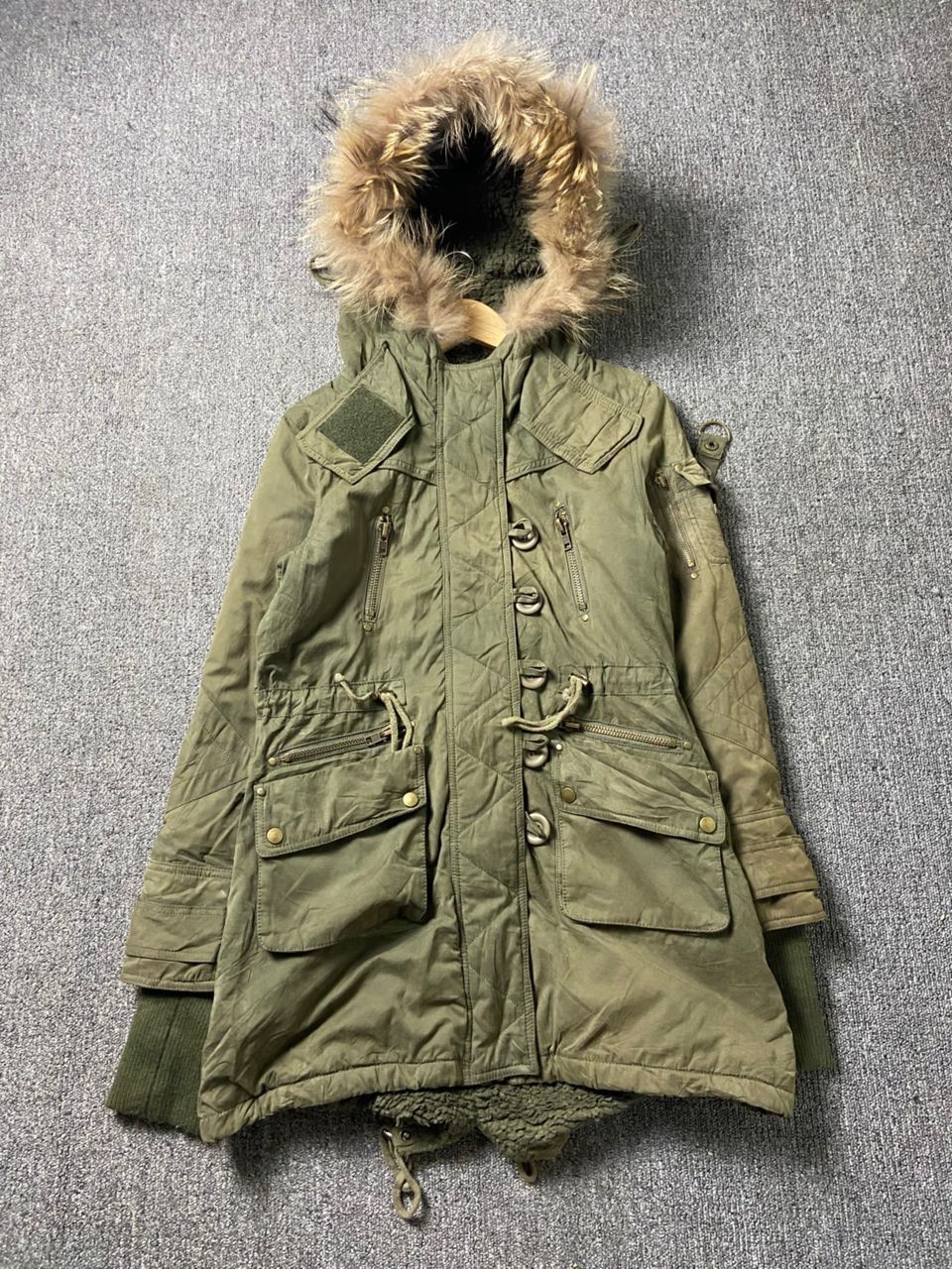 Japanese Brand Jewel Amonier Brand Faux Fur Hooded Parka (199) Size XS / US 0-2 / IT 36-38 - 1 Thumbnail