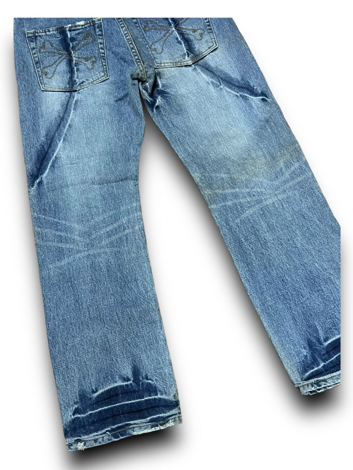 Designer × Japanese Brand SUPER LOVERS ROCK DISTRESSED JEANS JAPANESE BRAND DENIM Size US 32 / EU 48 - 22 Thumbnail