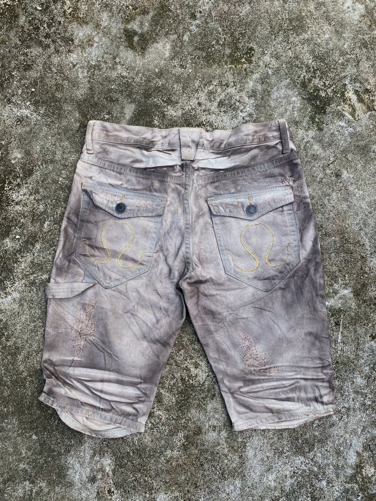 If Six Was Nine JAPANESE BRAND CIVARIZE SHORT JEANS Size US 28 / EU 44 - 6 Thumbnail