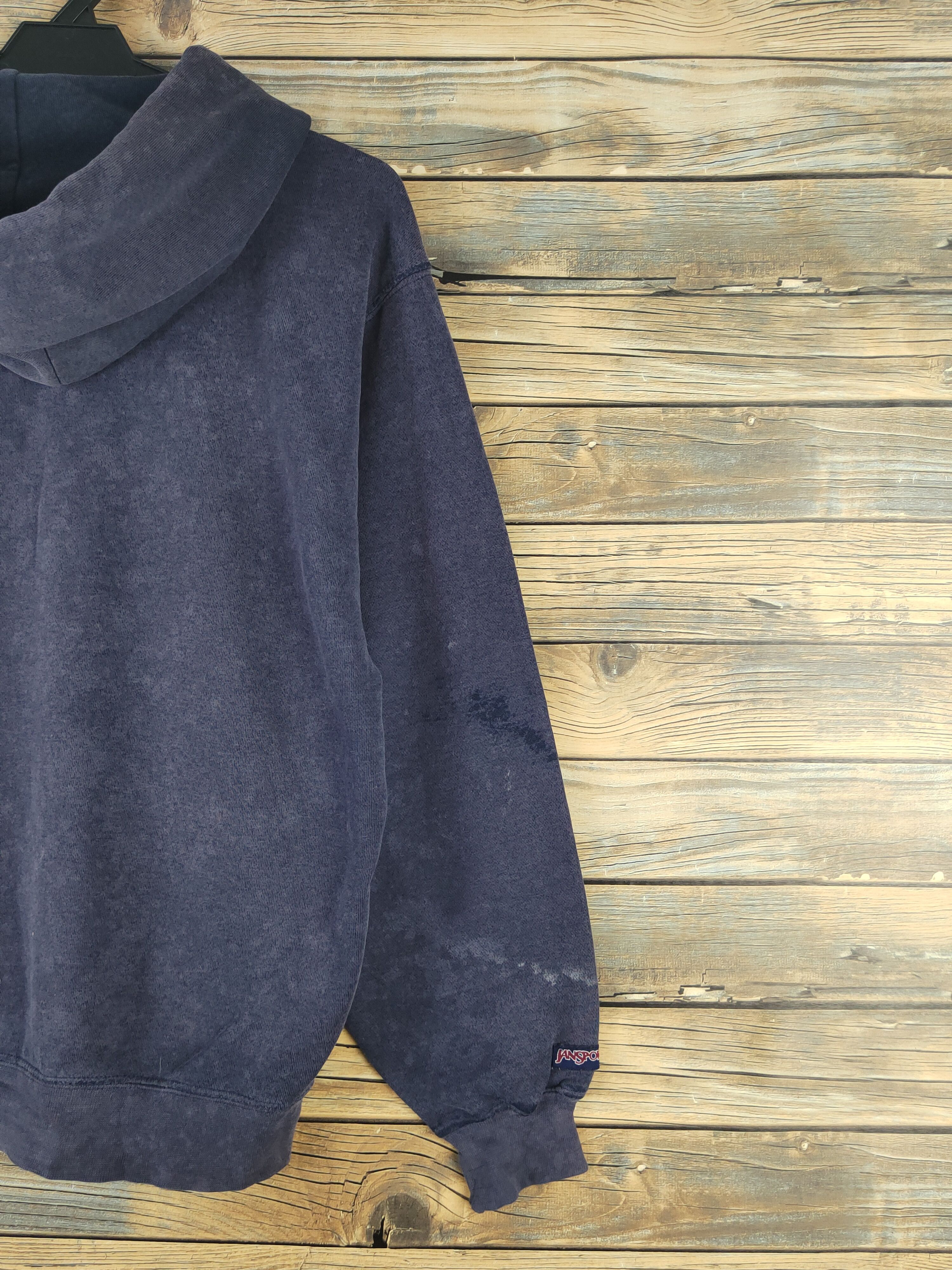 Jansport DL Jansport Navy Faded Hoodie Sweatshirts #1735 Size US S / EU 44-46 / 1 - 12 Thumbnail