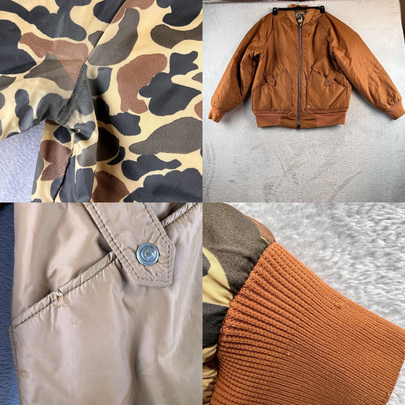 Vintage VINTAGE VTG 10X Duck Camouflage Bomber Jacket Mens M Reversible Hunting Outdoor READ Size US M / EU 48-50 / 2 - 8 Thumbnail