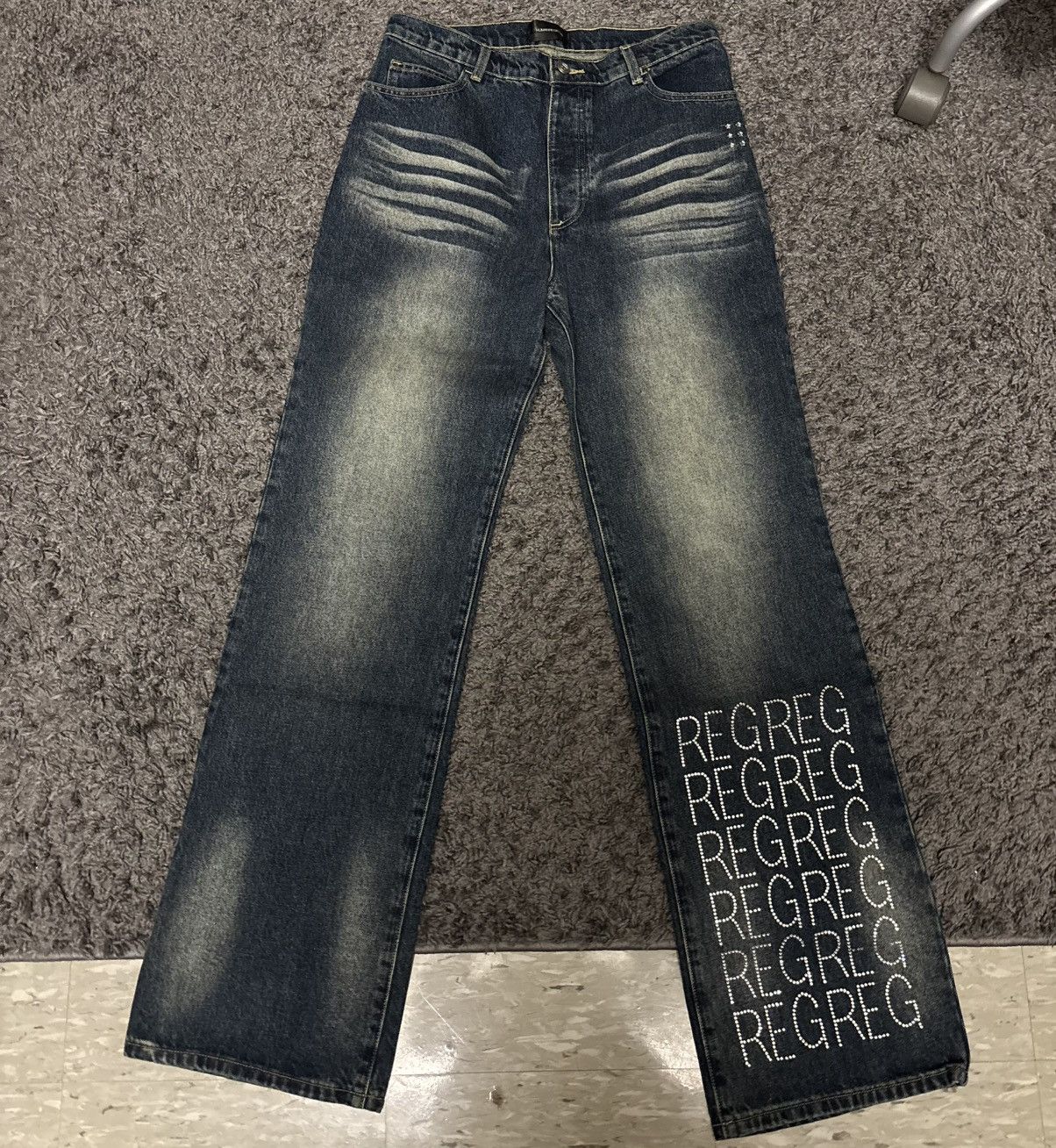 Other “Reg” rhinestone jeans Size US 31 - 1 Thumbnail