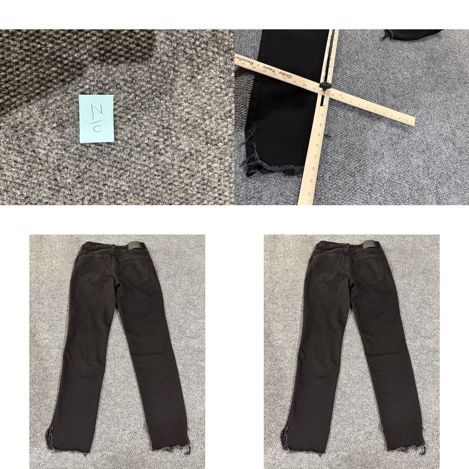 American Eagle Outfitters American Eagle Outfitters Jeans Slim Straight 28x30 Black Distressed Denim Mens Size US 28 / EU 44 - 8 Thumbnail