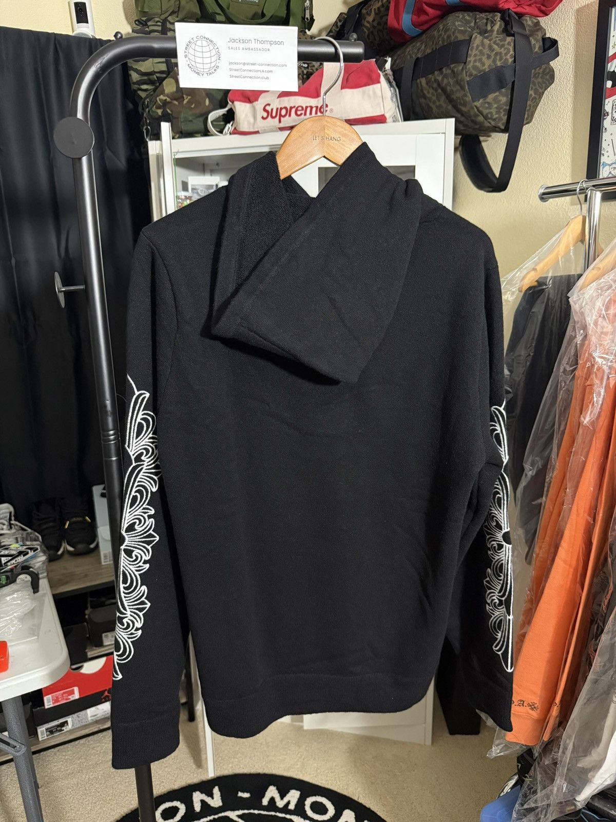 Chrome Hearts CHROME HEARTS “LIFE SENTENCE” CASHMERE HOODIE PULLOVER MED Size US M / EU 48-50 / 2 - 4 Thumbnail