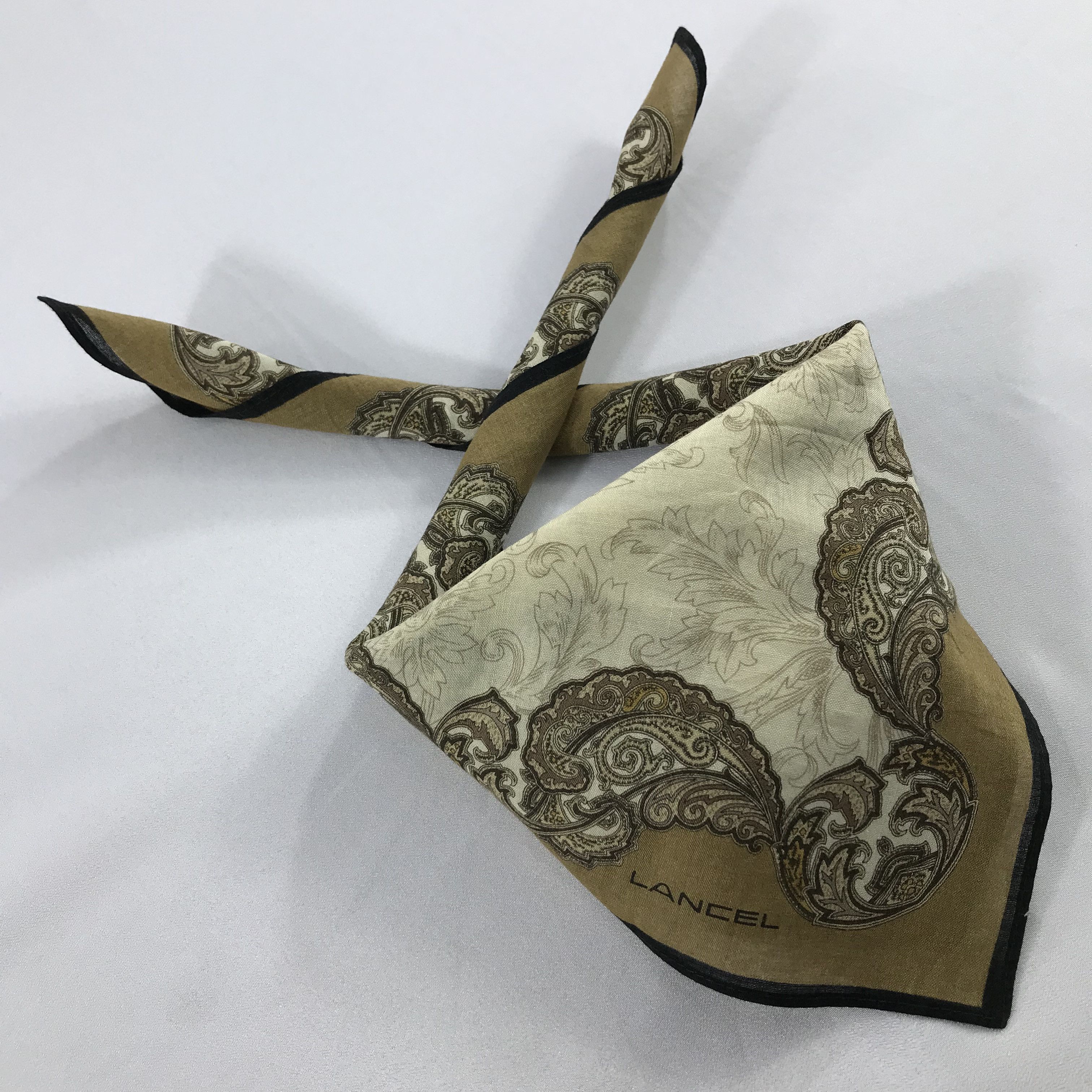Lancel × Vintage Lancel Bandana / Handkerchief / Neckerchief - S2539 Size ONE SIZE - 4 Thumbnail