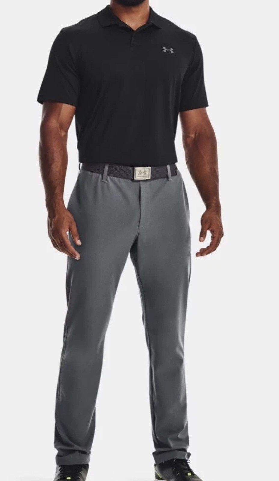 Under Armour Under Armour Mens Gray Performance Pants Logo Zipper Closure Size US 34 / EU 50 - 5 Thumbnail