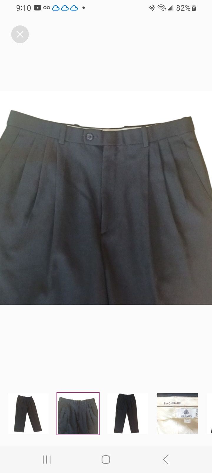 Bachrach Vintage BACHRACH Pure Wool Pants Size US 34 / EU 50 - 2 Thumbnail