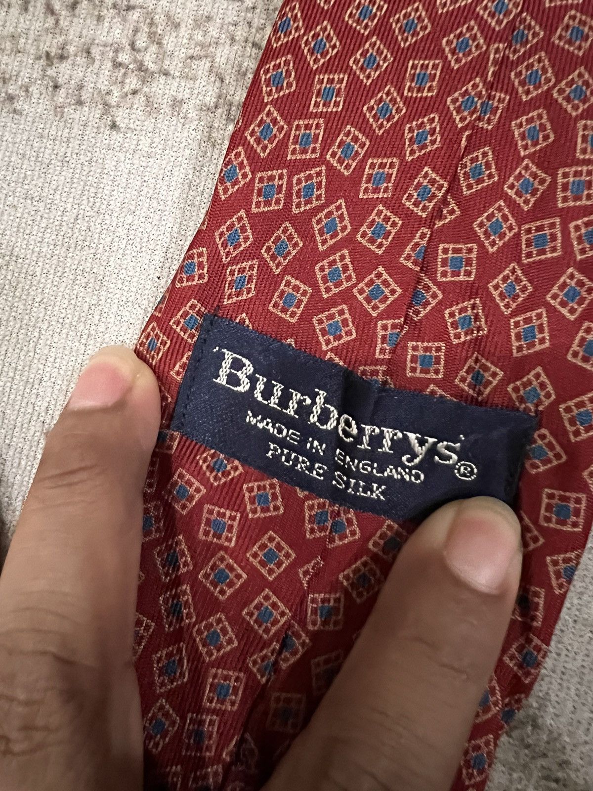 Burberry Vintage Burberrys Silk Tie Size ONE SIZE - 4 Thumbnail