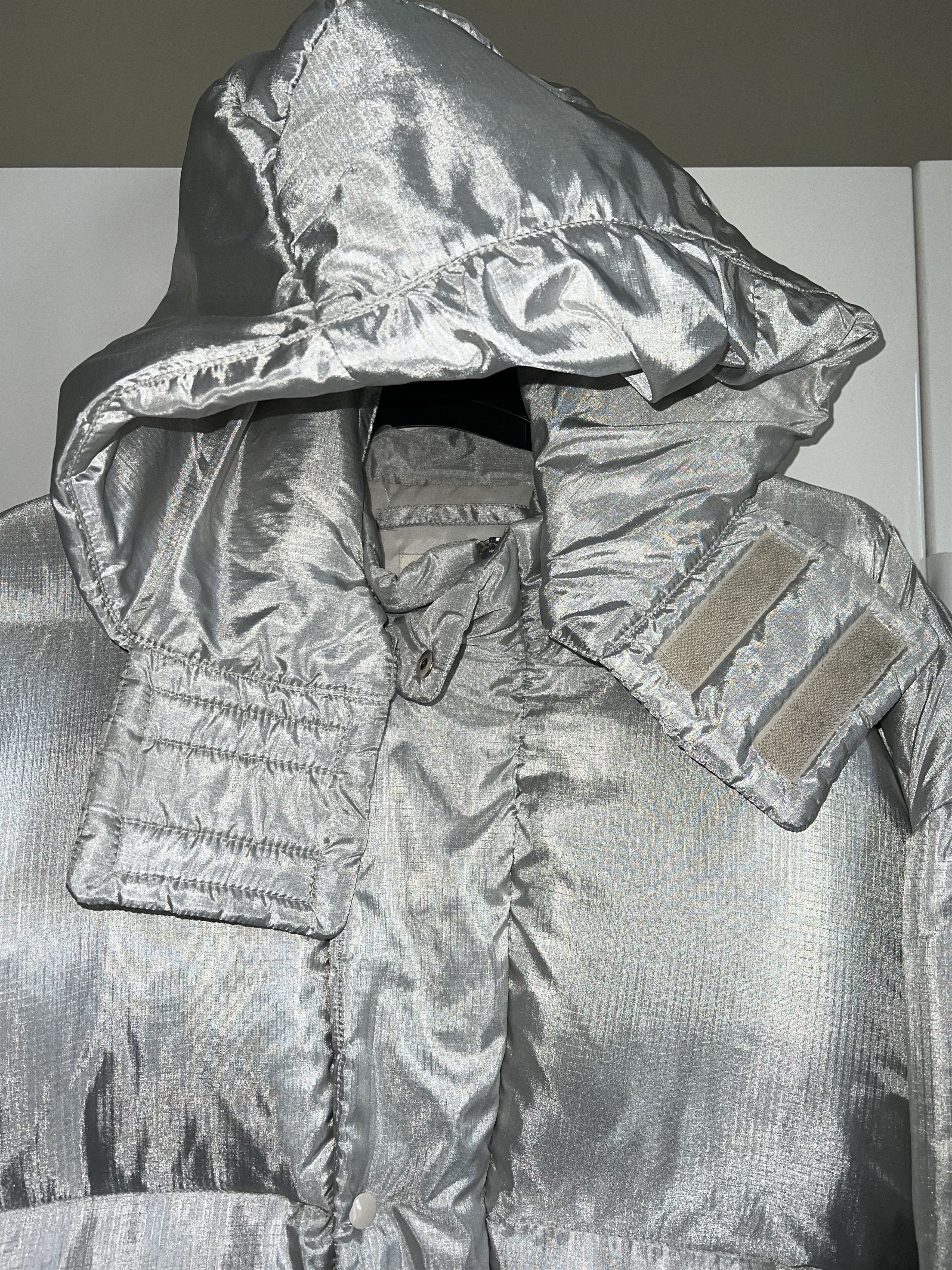 Helmut Lang HELMUT LANG aluminum blend nylon goose puffer 54 Size US L / EU 52-54 / 3 - 3 Thumbnail