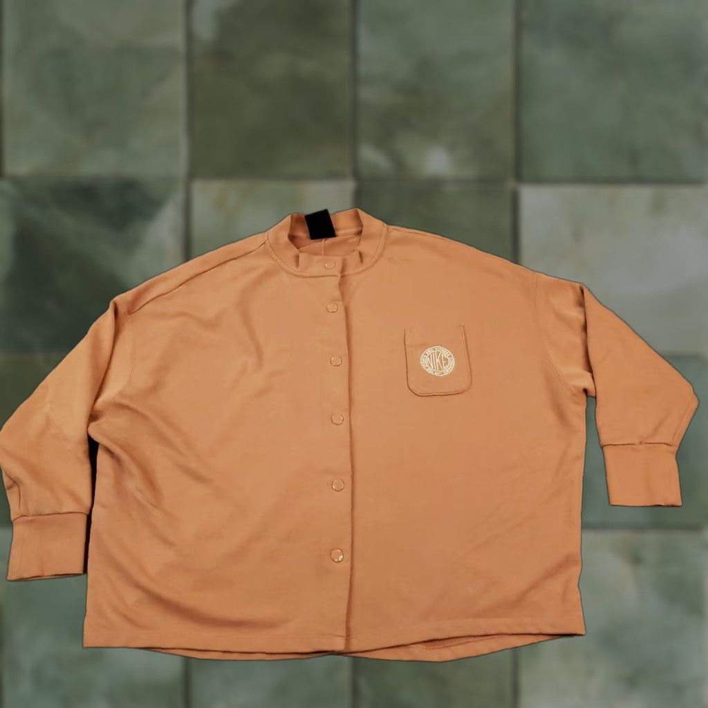 Nike Nike Cardigan Sweater Womens Large Orange Cardigan Nike Women Large Orange Sweater Size L / US 10 / IT 46 - 1 Thumbnail