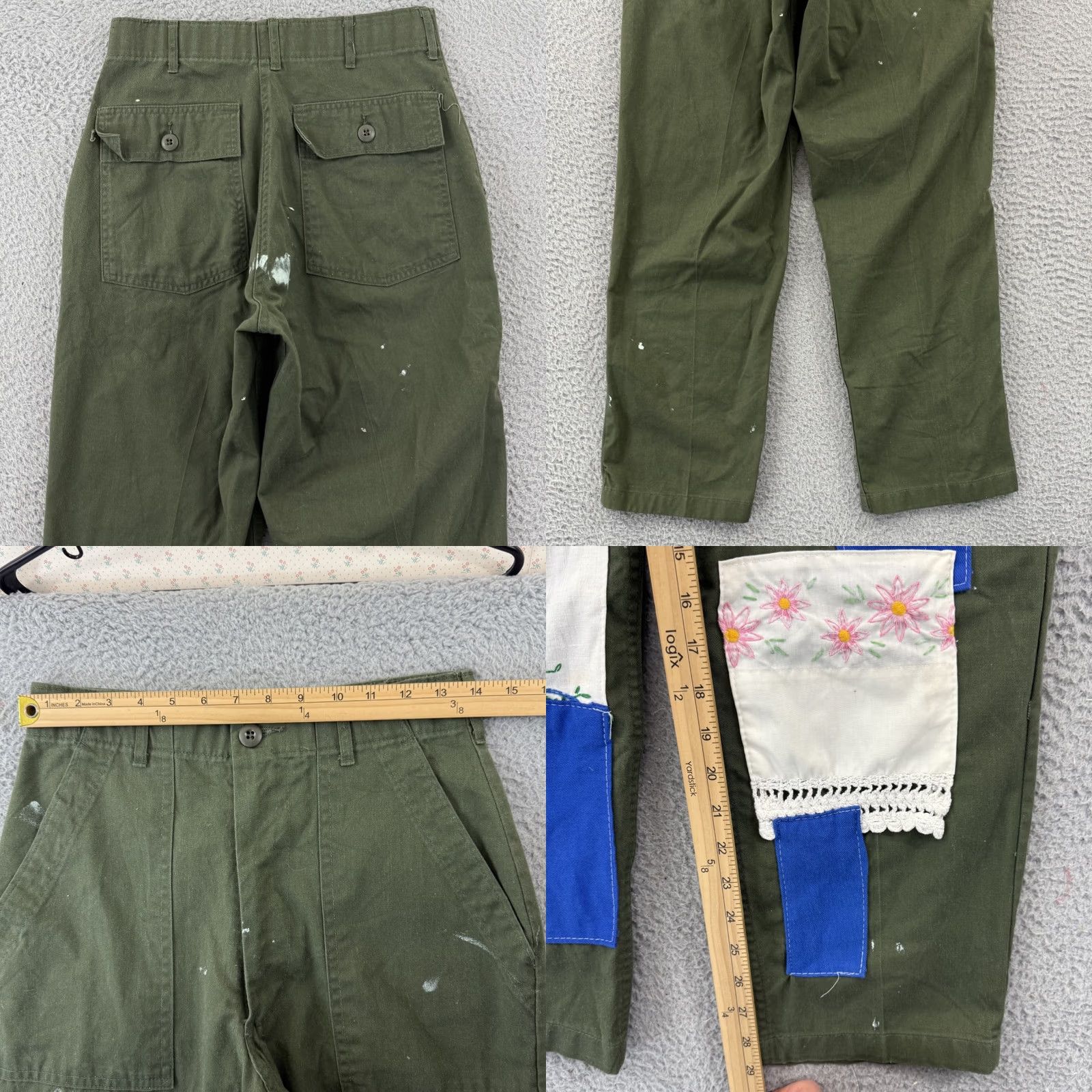 Vintage VINTAGE US Army OG-507 Fatigue Pants Adult 28x29 Green Military Cotton Canvas Utility Trousers Size US 28 / EU 44 - 8 Thumbnail