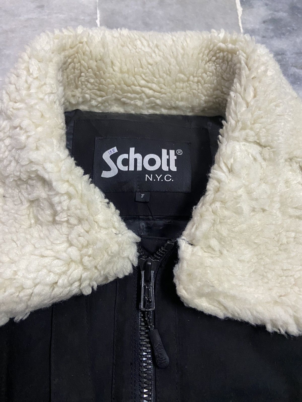 Schott SCHOTT Jacket B3 Military Style Sherpa Jacket Size US M / EU 48-50 / 2 - 5 Thumbnail
