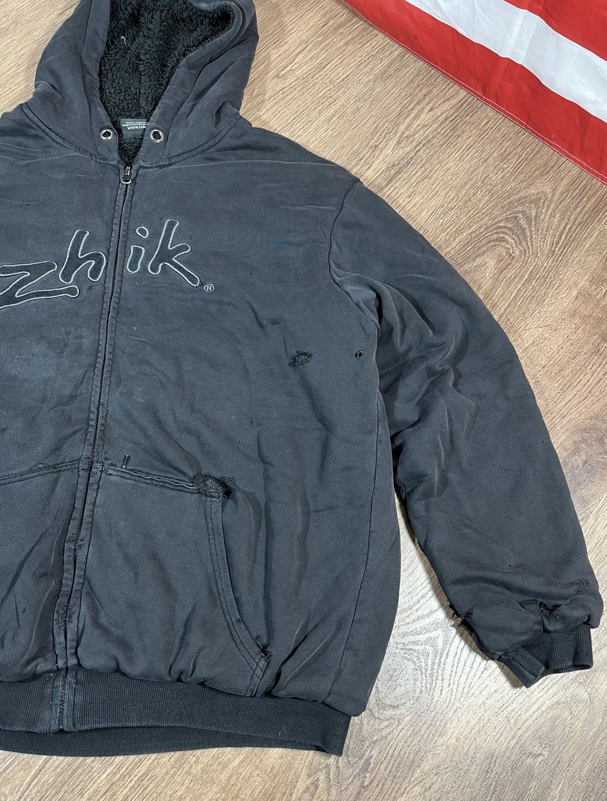 Band Tees Zhik Distressed 😫 Zip Hoodie Size US XL / EU 56 / 4 - 3 Thumbnail