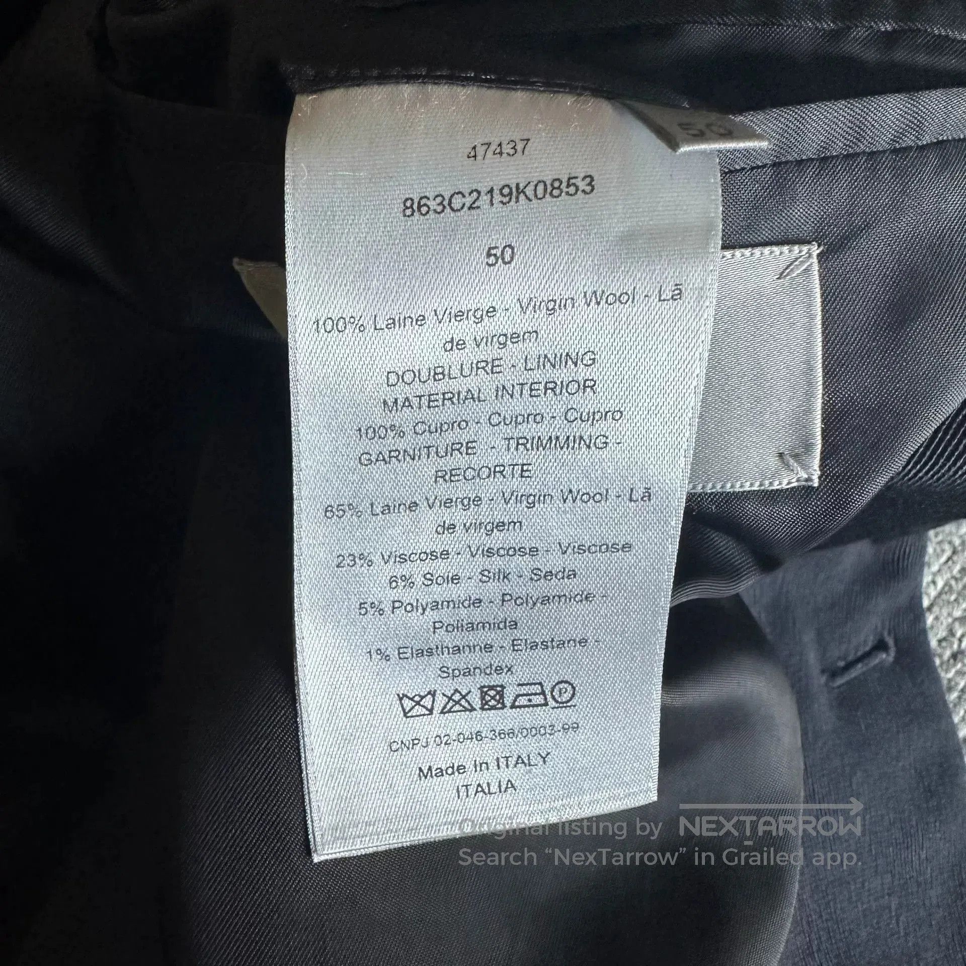Dior Dior Stitched Distressed Suit. Size US M / EU 48-50 / 2 - 8 Thumbnail