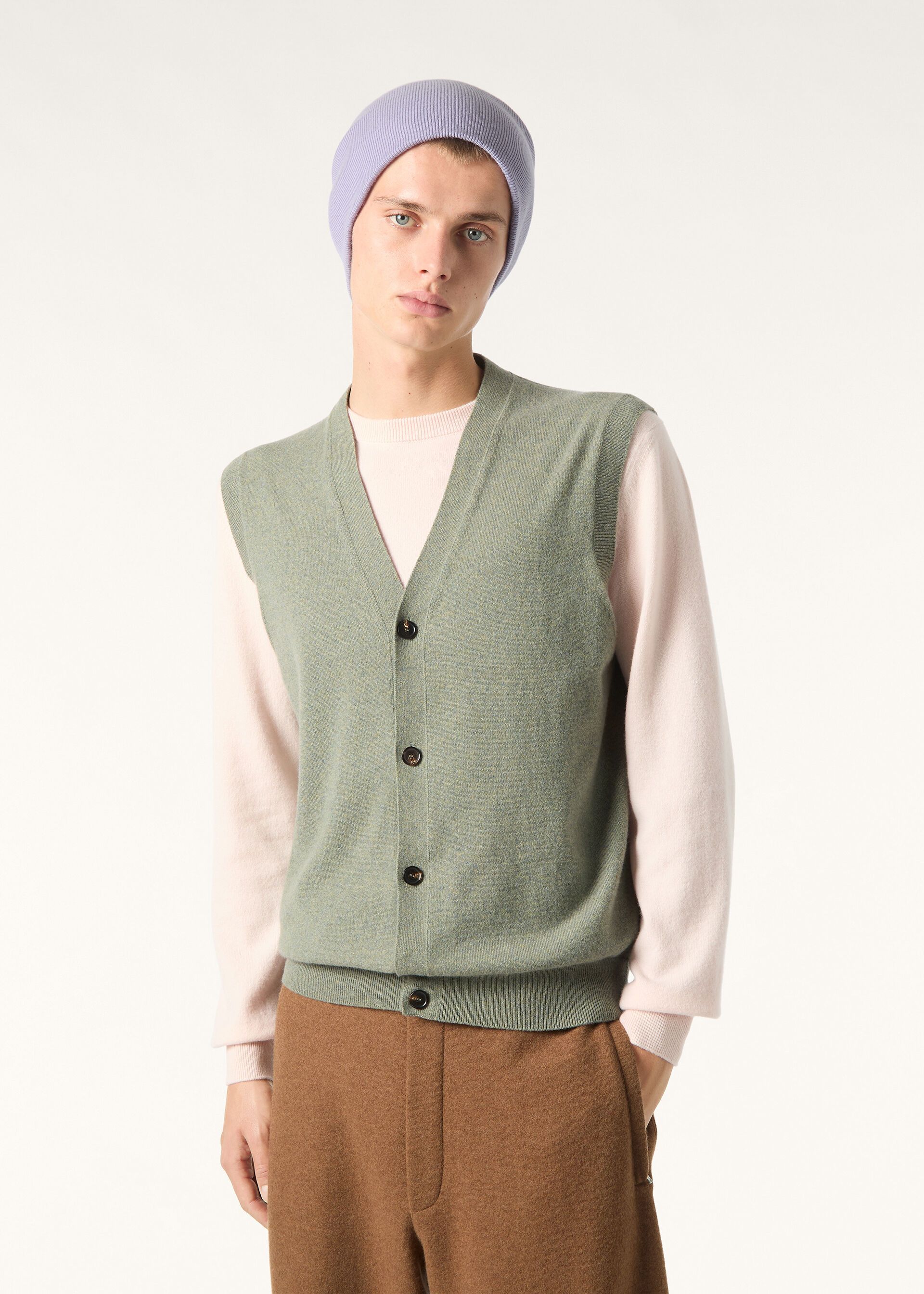 Loro Piana os11x0226 FAP6096 Classic Vest in Mountain View Melange Size US XL / EU 56 / 4 - 2 Thumbnail