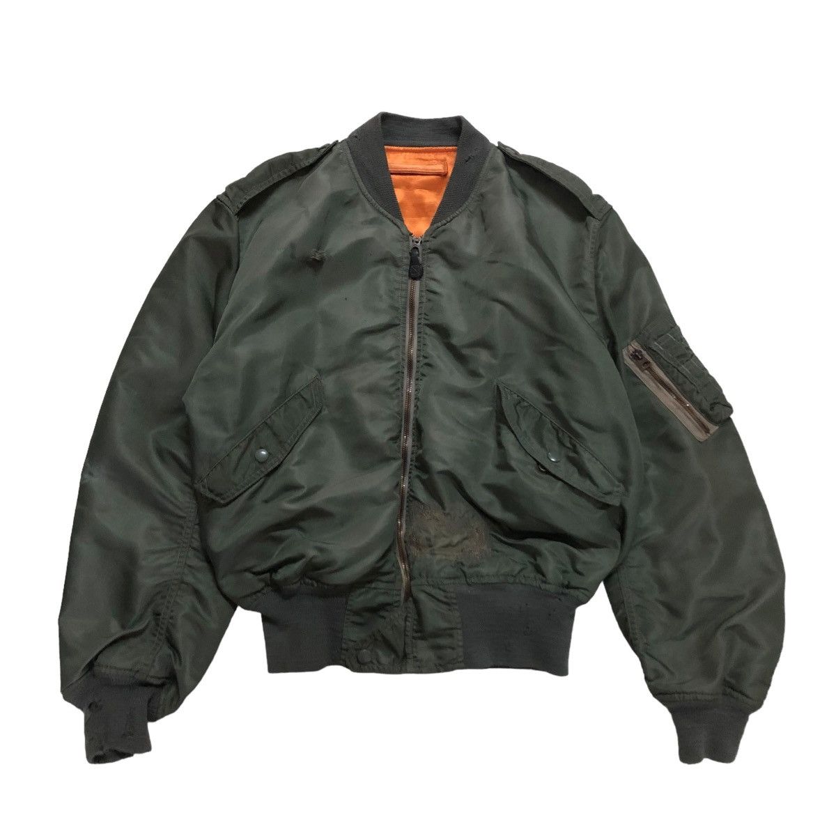 Vintage VINTAGE FLY RIOT RIOT BOMBER JACKET SKYLINE TOYO ENTERPRISE Size US L / EU 52-54 / 3 - 1 Thumbnail