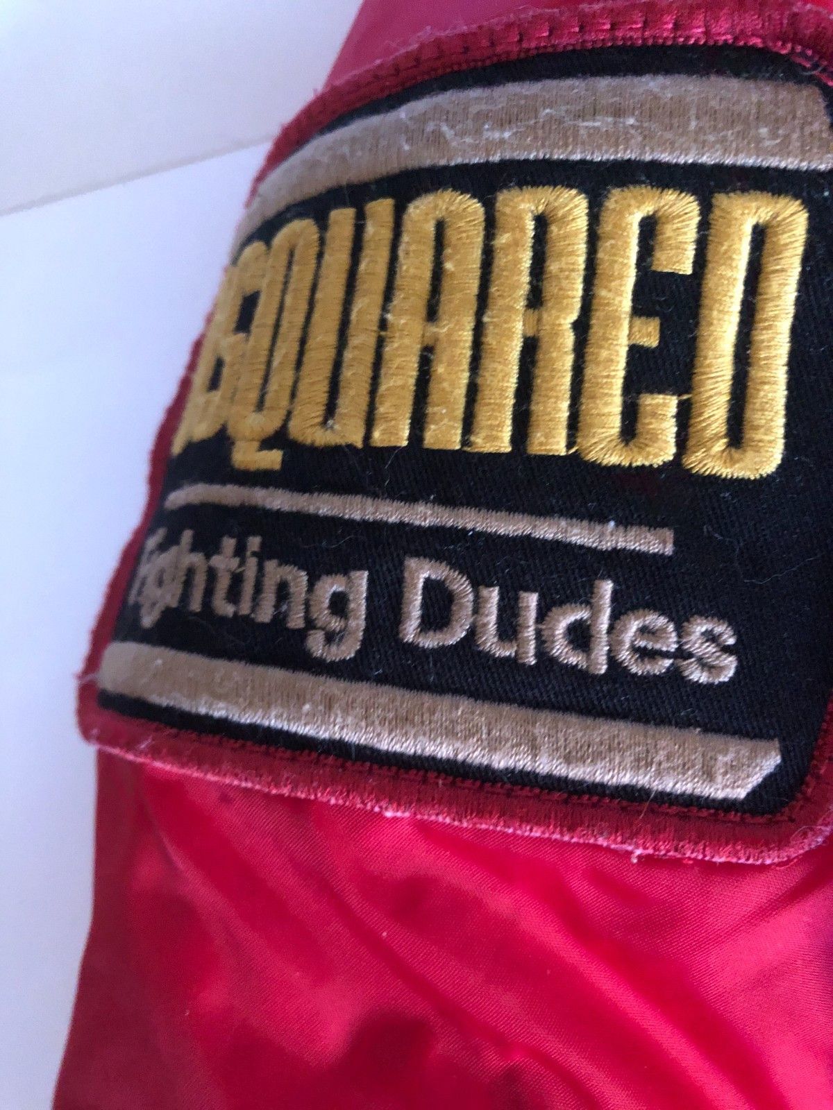 Dsquared2 Pre Dsquared Fighting Dudes Red Zip Fur Down Jacket 40 Size S / US 4 / IT 40 - 8 Thumbnail