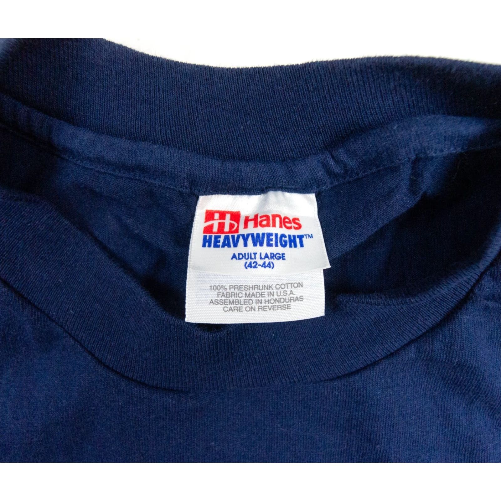 Hanes VINTAGE Hanes Hawaii Shirt Mens Large Blue 90s T-Shirt Crew Neck Short Sleeve Turtle Dolphin Logo 90s Mens Large Blue Hawaii Vintage Size US L / EU 52-54 / 3 - 6 Thumbnail